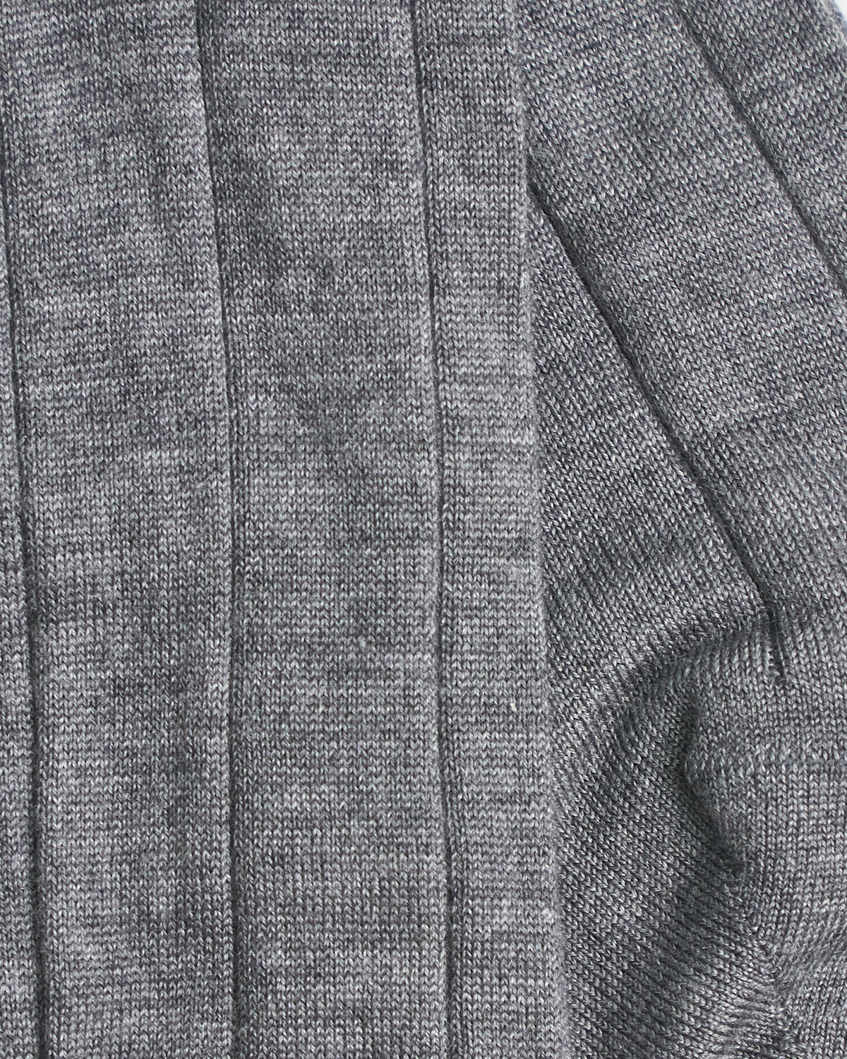 Light Cashmere Ribbed Dress Socks - Image 2