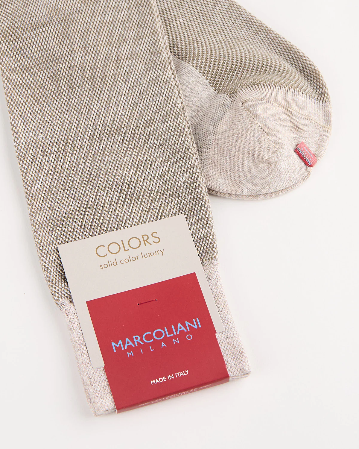 Linen & Cotton Piqué Socks - Image 2
