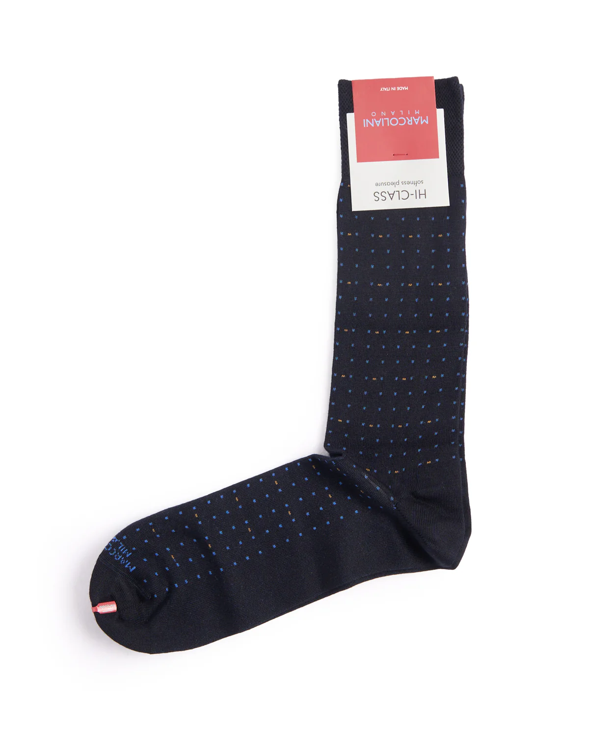 Navy Mousse Of Modal Micro Dots Socks