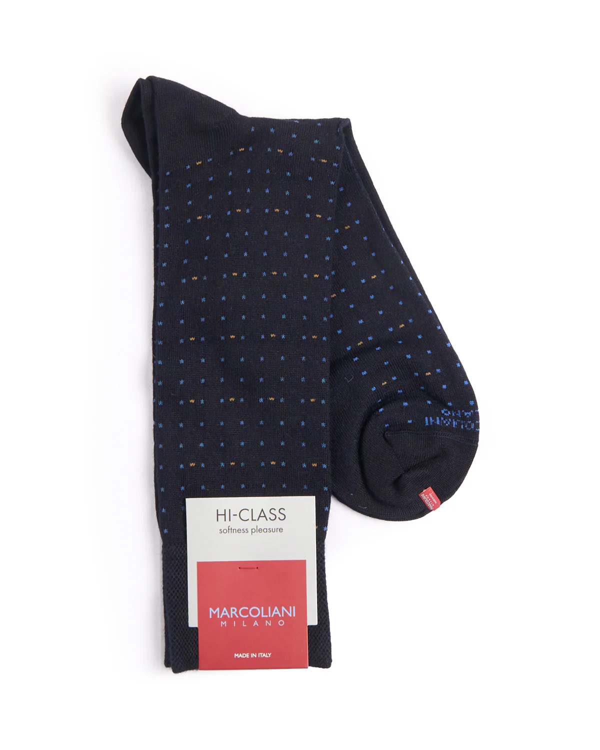 Navy Mousse Of Modal Micro Dots Socks - Image 2