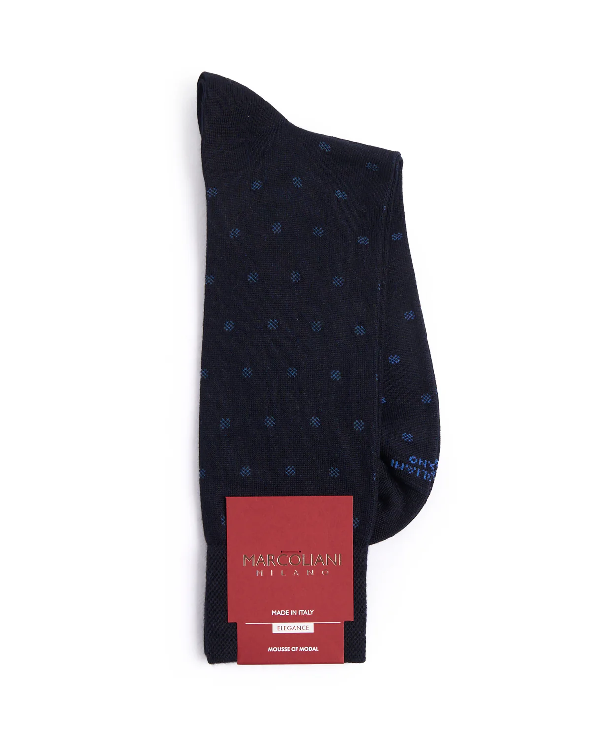 Navy Mousse Of Modal Micro Polka Socks - Image 2