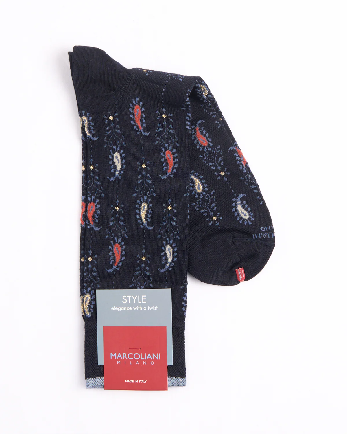 Navy Mousse Of Nuwara Paisley Socks - Image 2