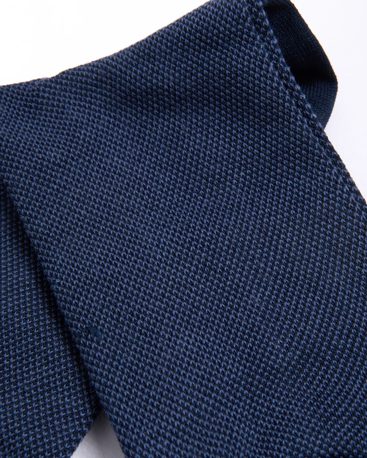 Navy Pima Cotton Birdseye Socks - Image 3