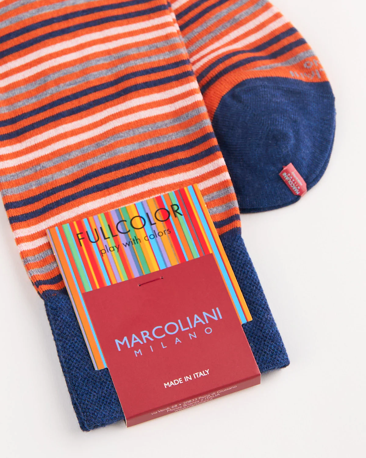 Pima Cotton Simple Stripe Socks - Image 4