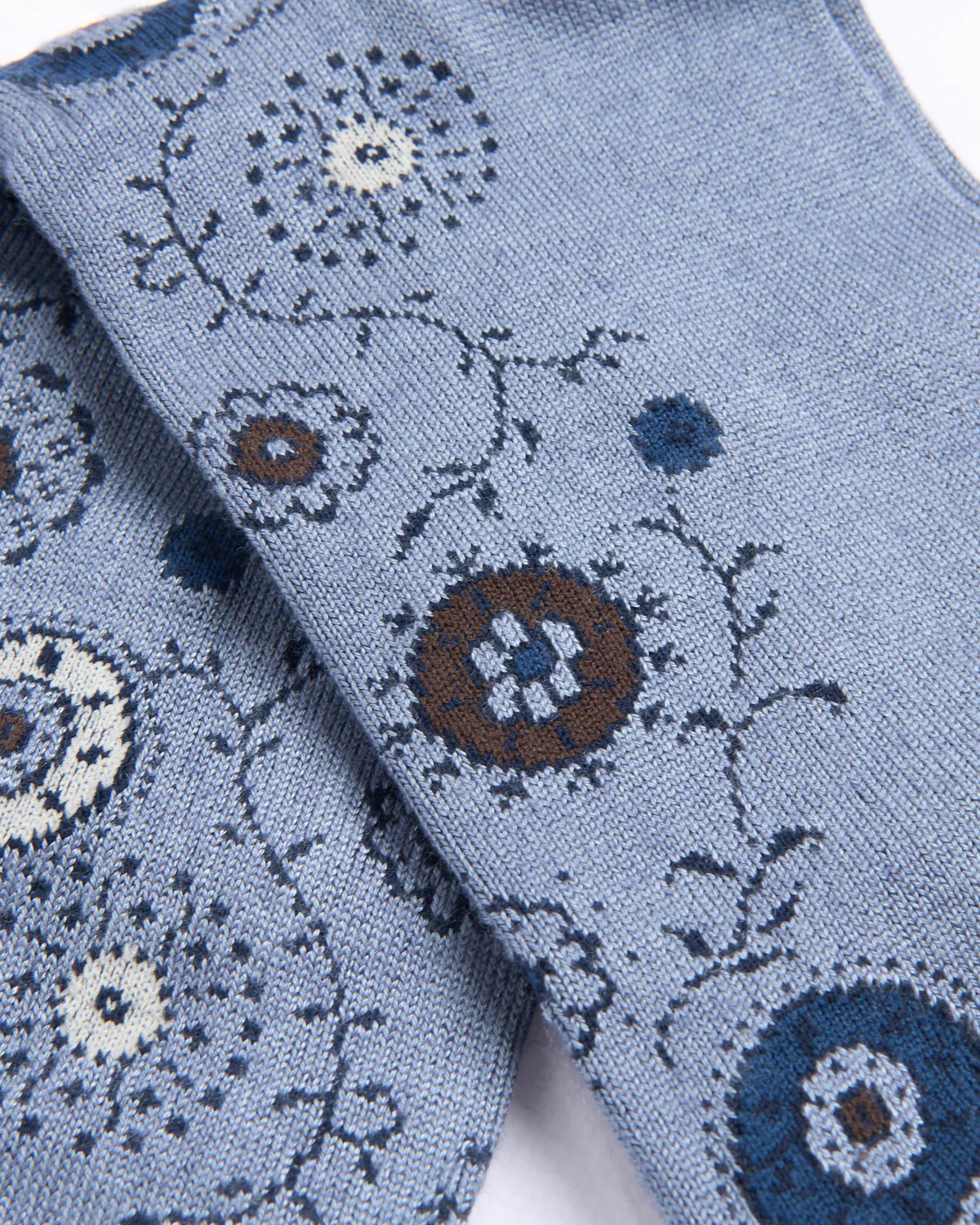 Silver Blue Mousse Of Modal Patna Decor Socks - Image 3