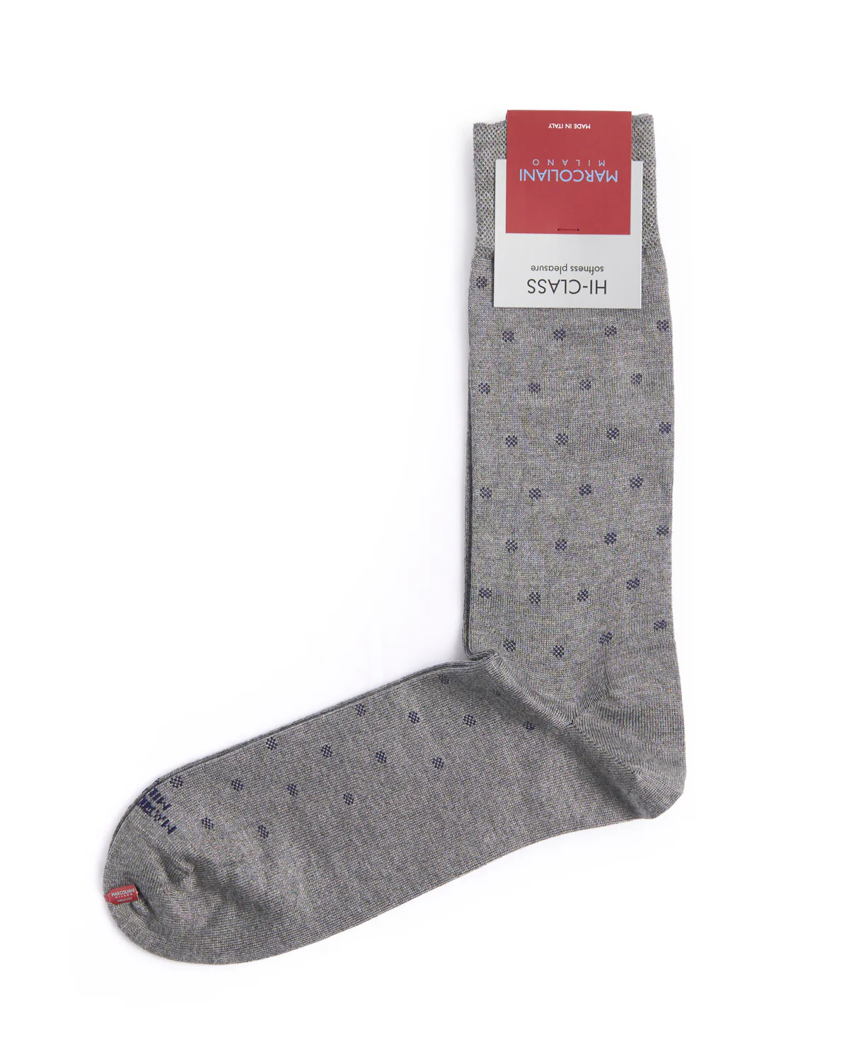 Silver Grey Mousse Of Modal Micro Polka Socks