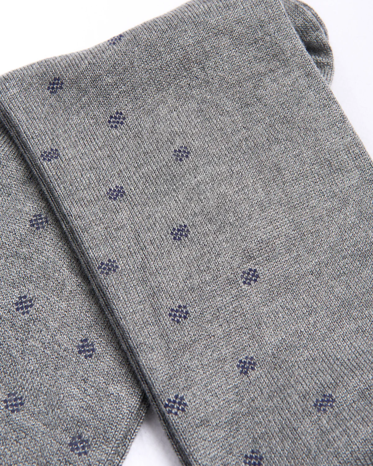 Silver Grey Mousse Of Modal Micro Polka Socks - Image 3