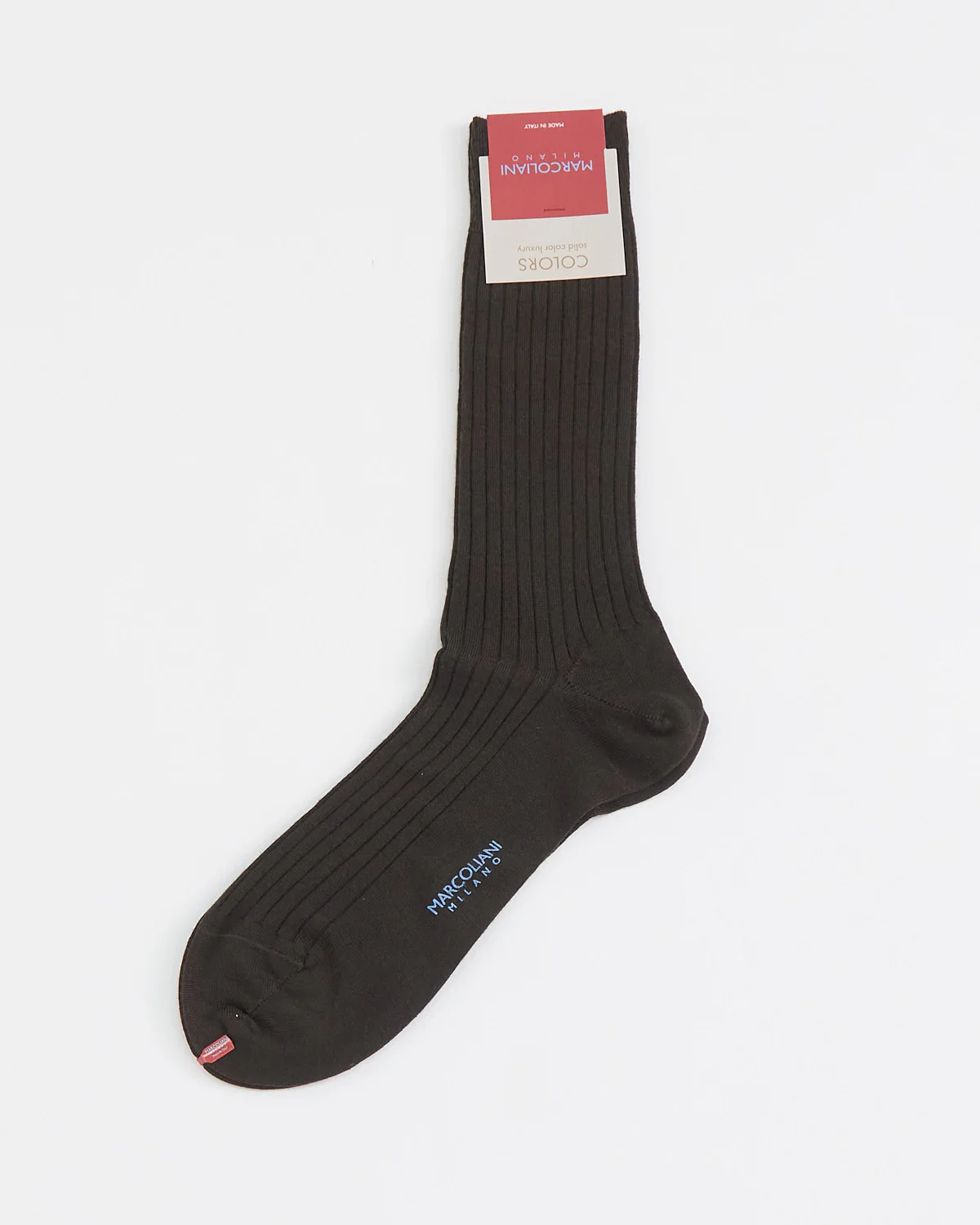 Solid Ribbed Dress Socks - Image 3