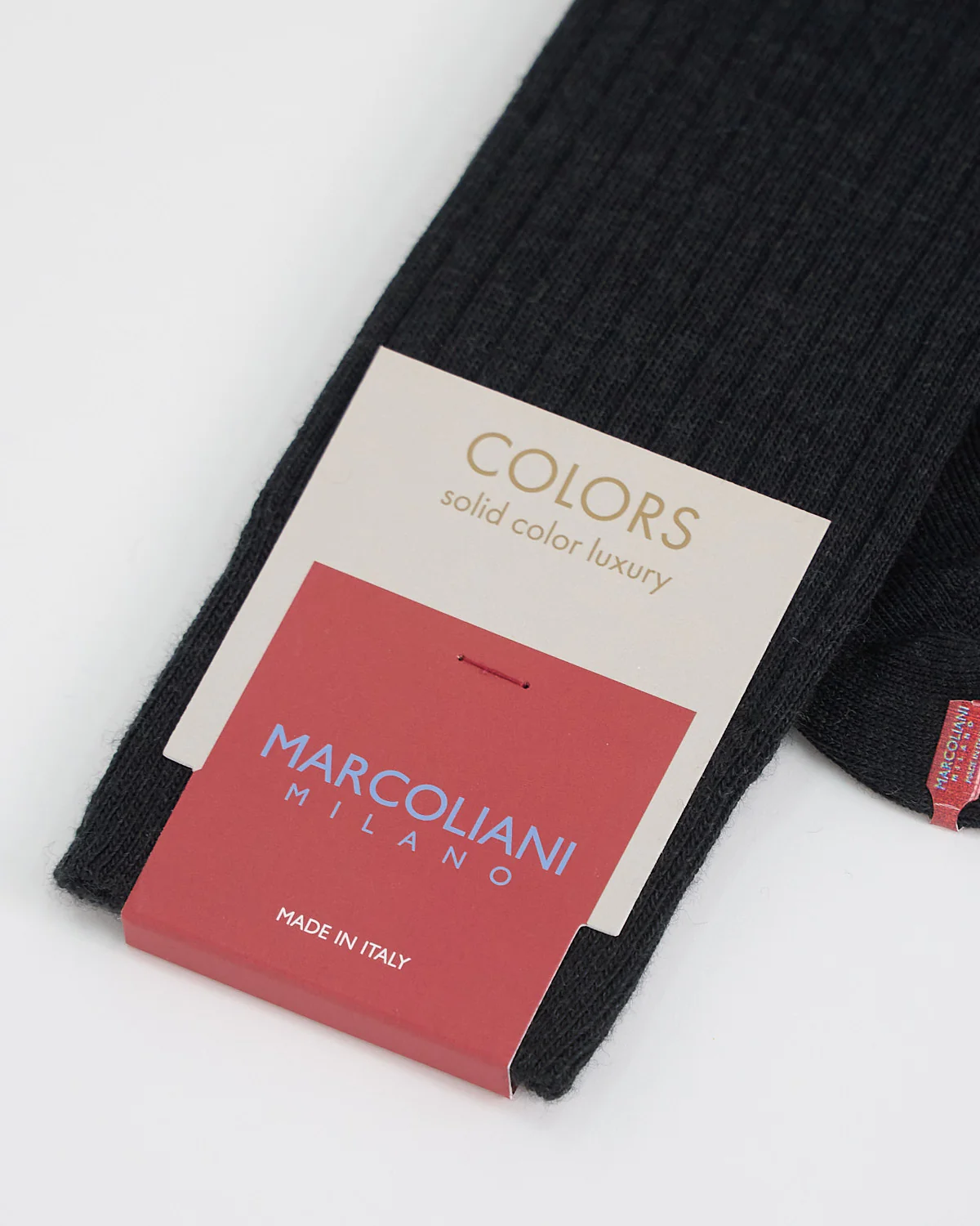 Solid Ribbed Dress Socks - Image 3