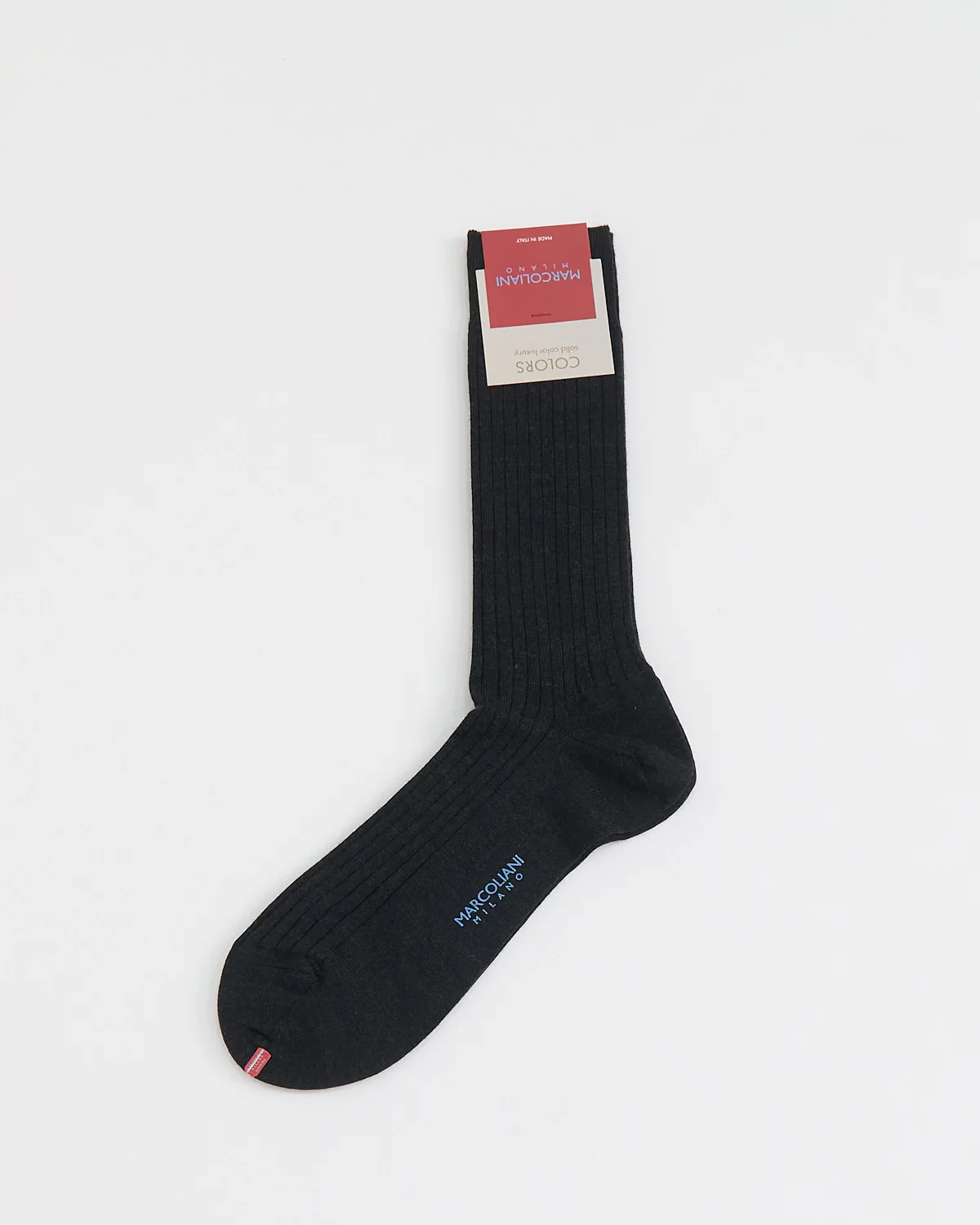 Solid Ribbed Dress Socks - Image 4