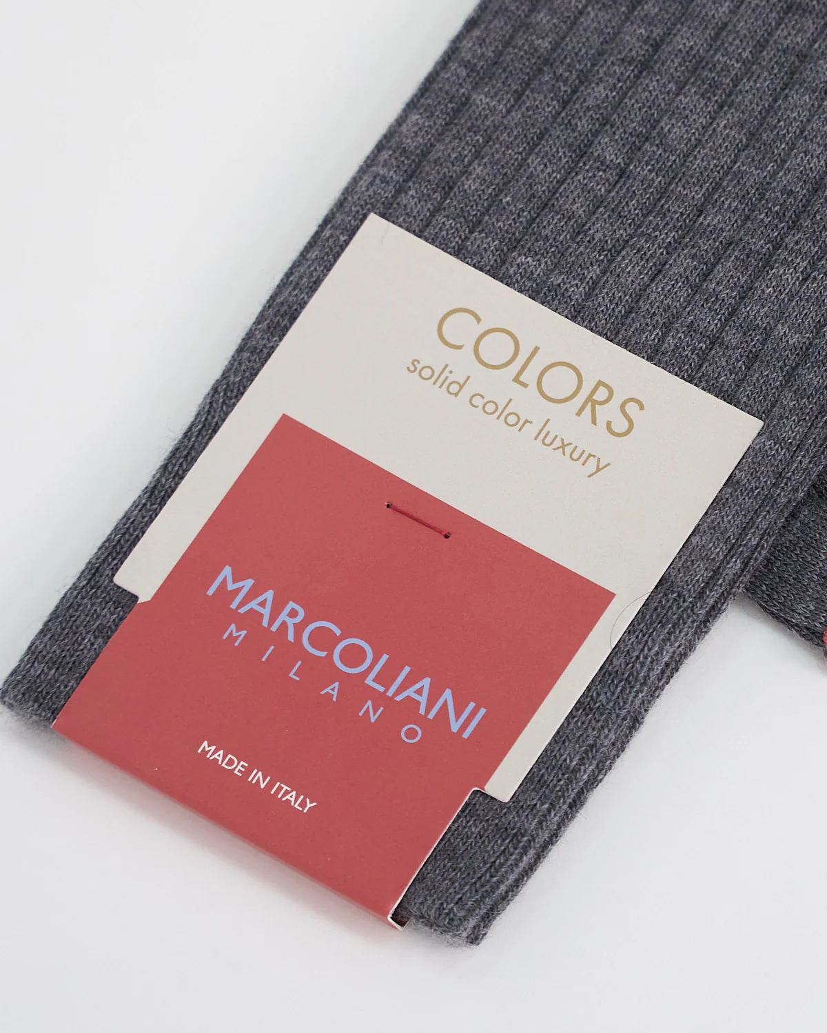 Solid Ribbed Dress Socks - Image 3