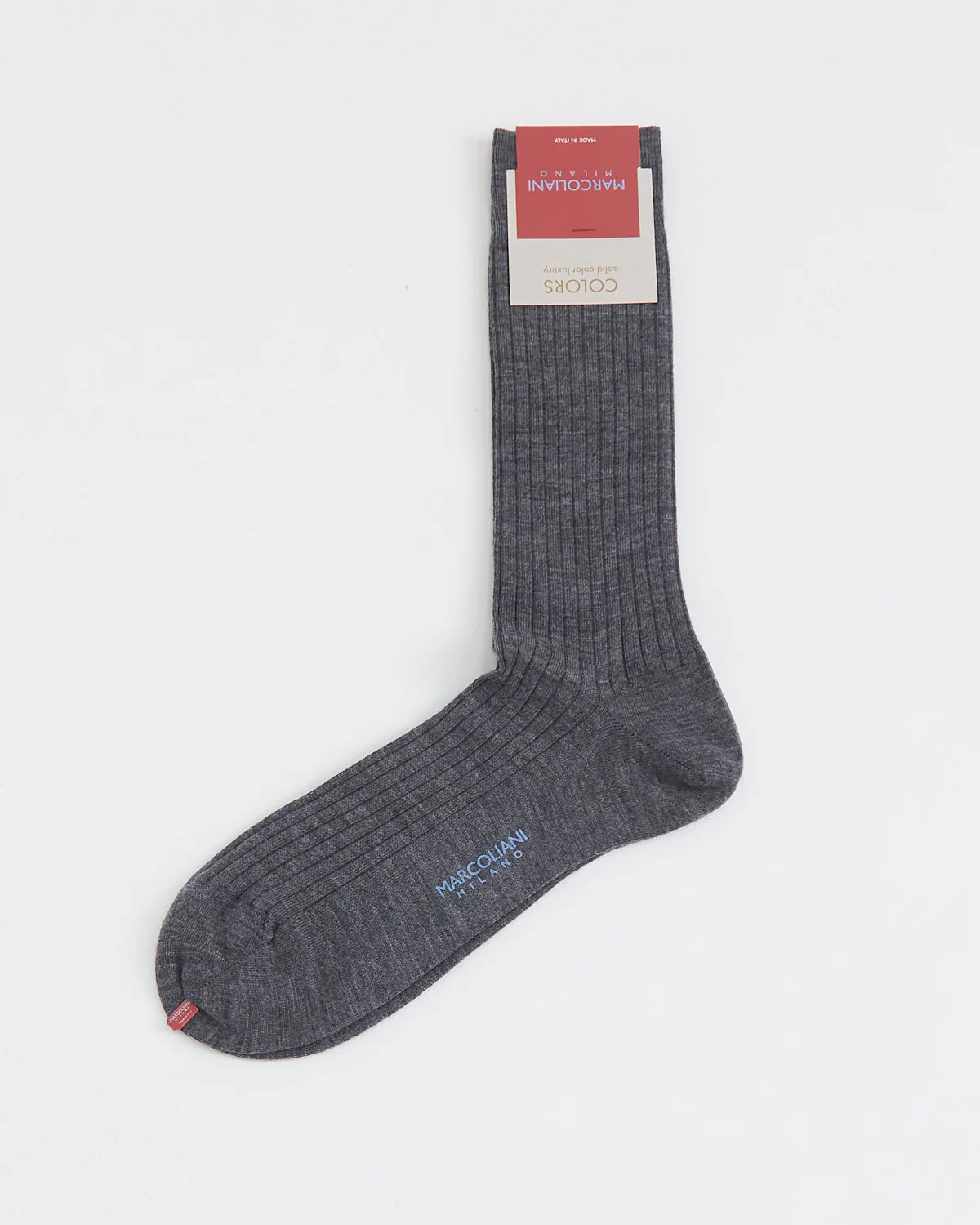 Solid Ribbed Dress Socks - Image 4