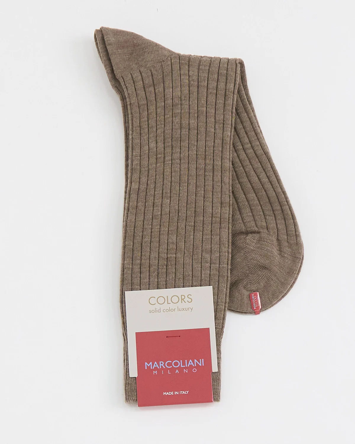 Solid Ribbed Dress Socks