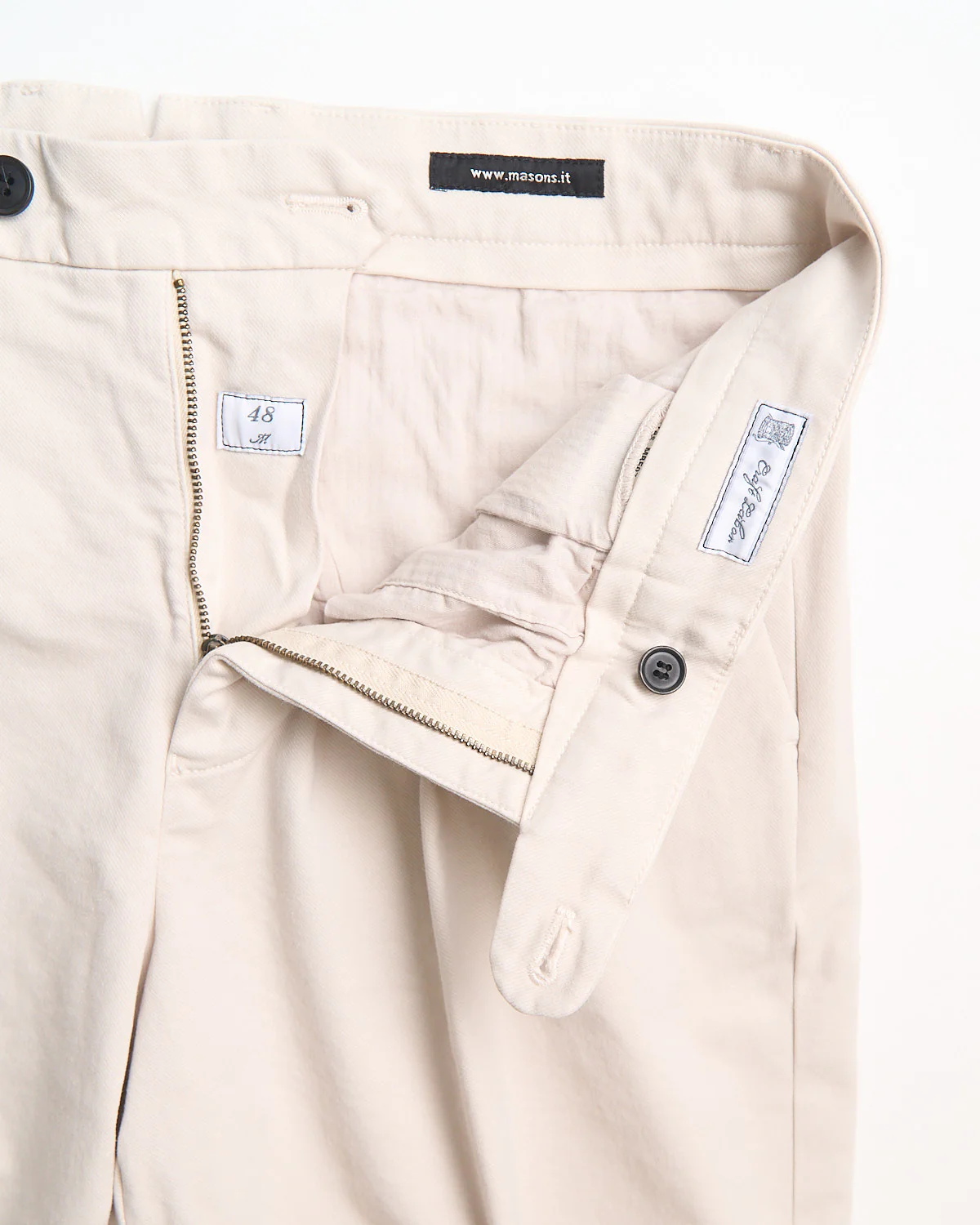 'Boston' Relaxed Silhouette Brushed Twill Casual Pants - Image 4