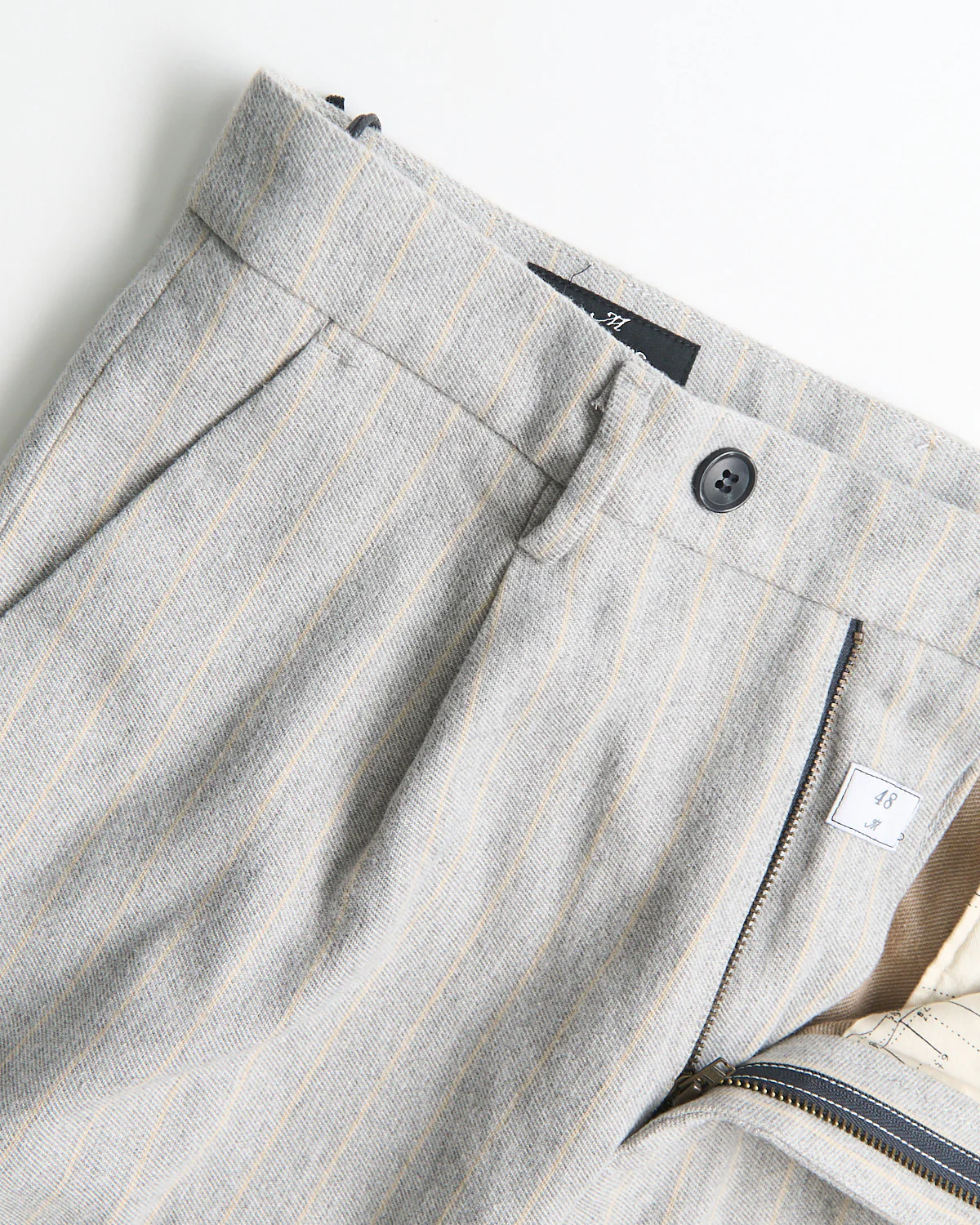 'Boston' Relaxed Silhouette Stripe Brushed Twill Casual Pants - Image 3