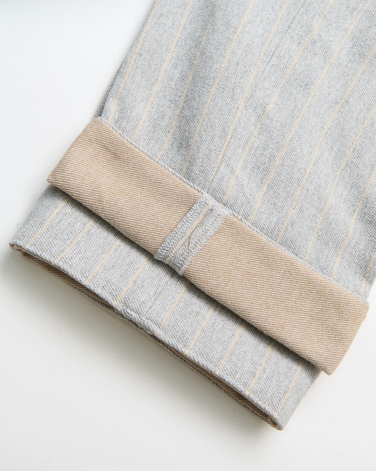 'Boston' Relaxed Silhouette Stripe Brushed Twill Casual Pants - Image 5