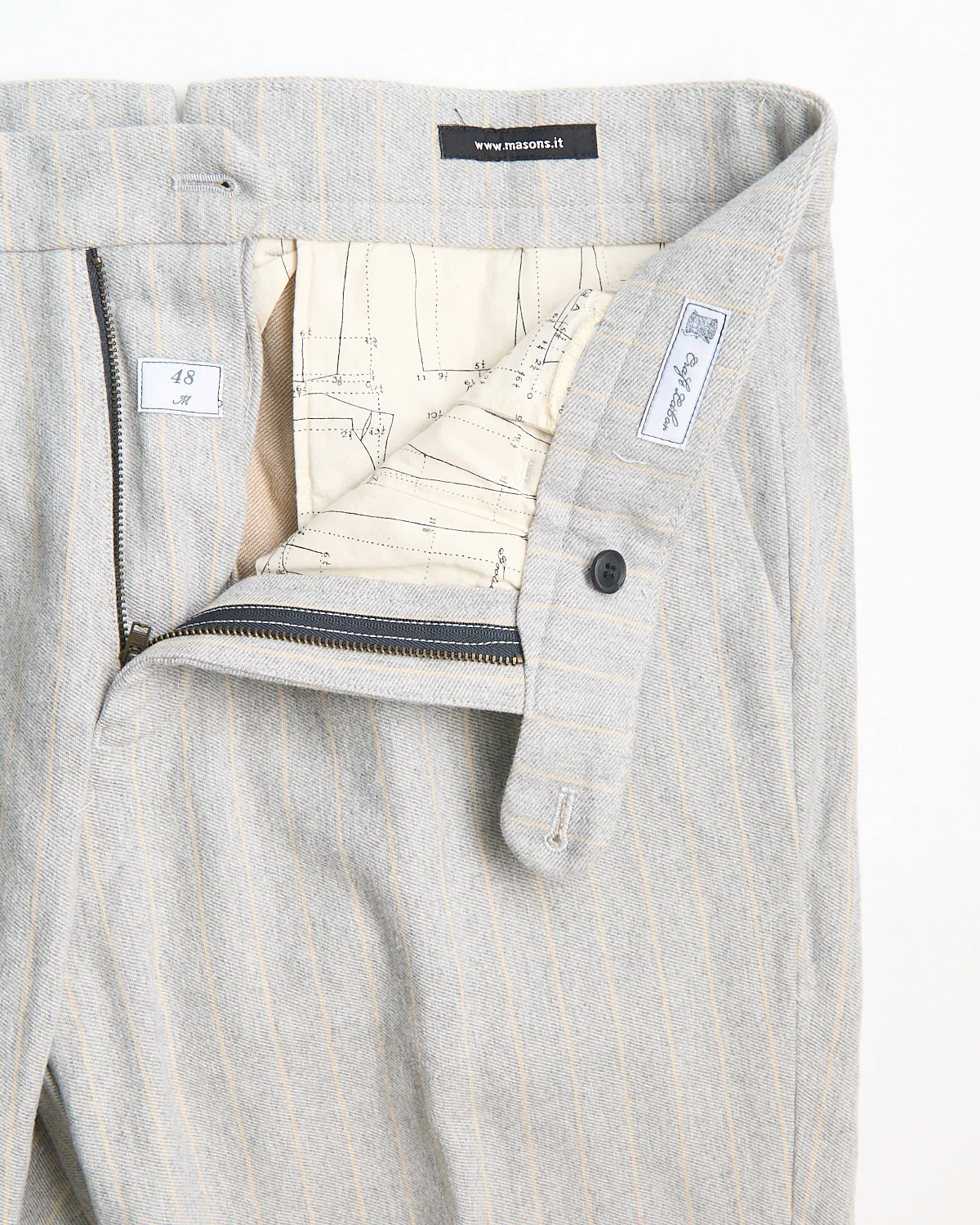 'Boston' Relaxed Silhouette Stripe Brushed Twill Casual Pants - Image 6