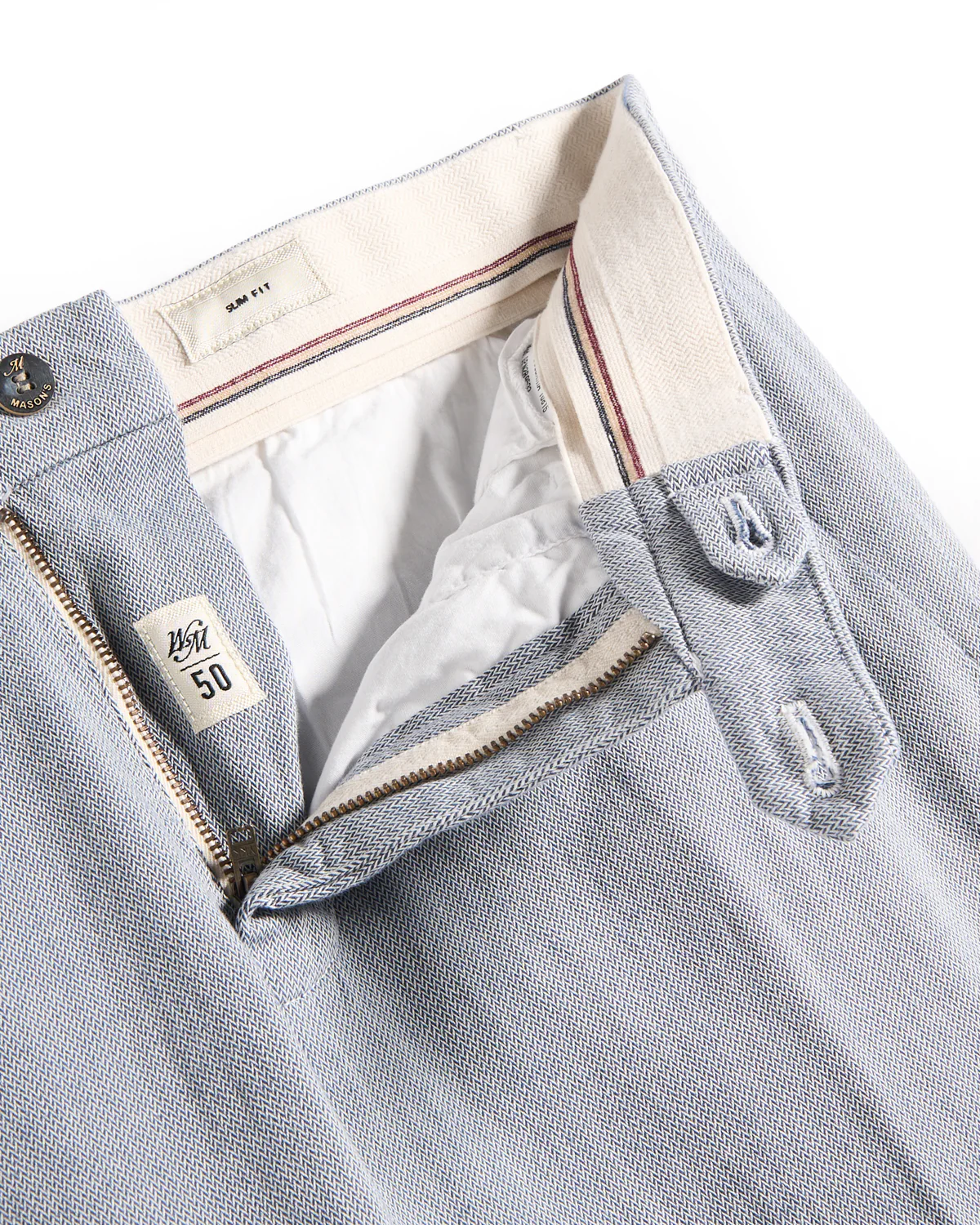 Cotton Stretch Basketweave Print Pant - Image 2
