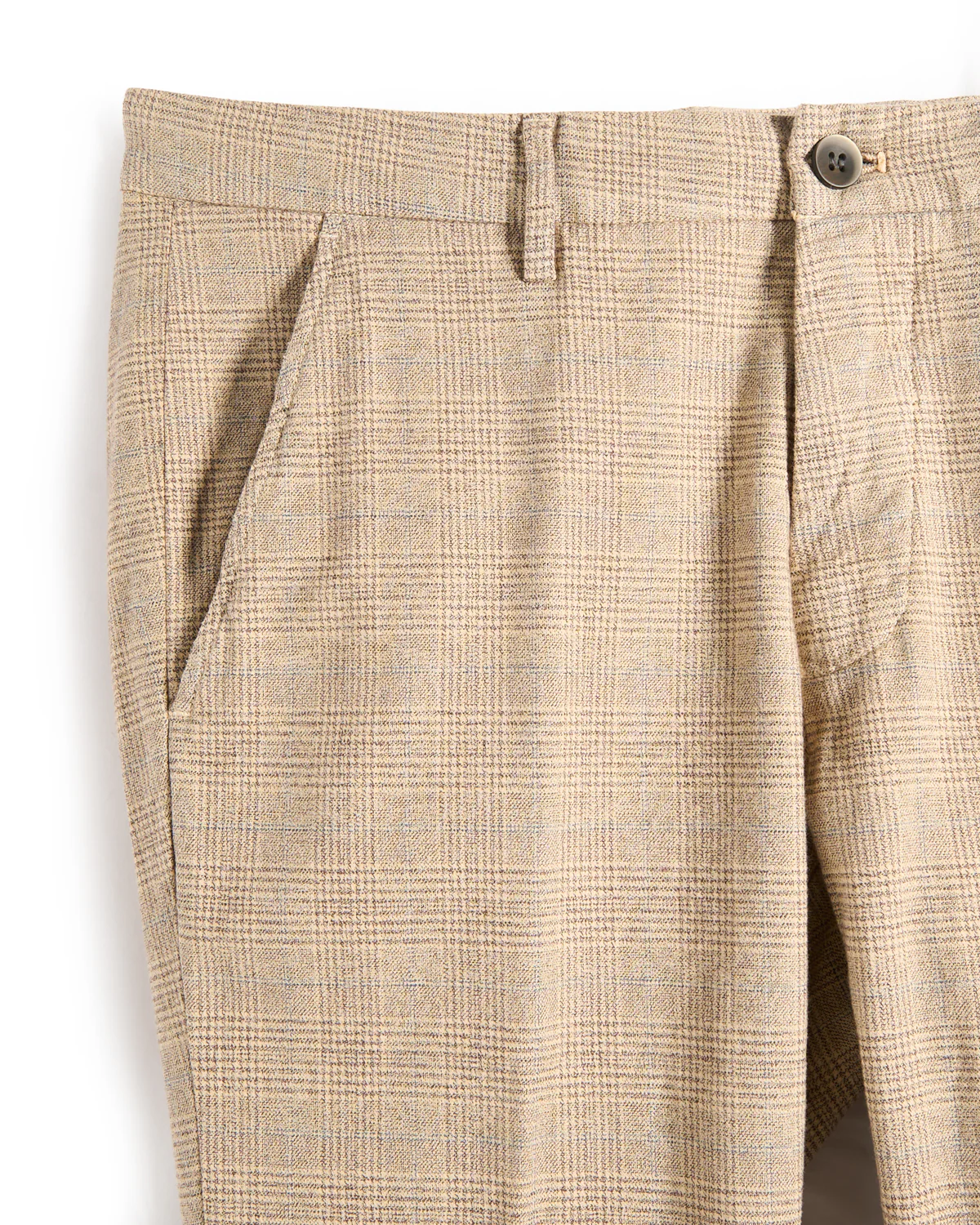 Cotton Stretch Glencheck Print Pant - Image 4