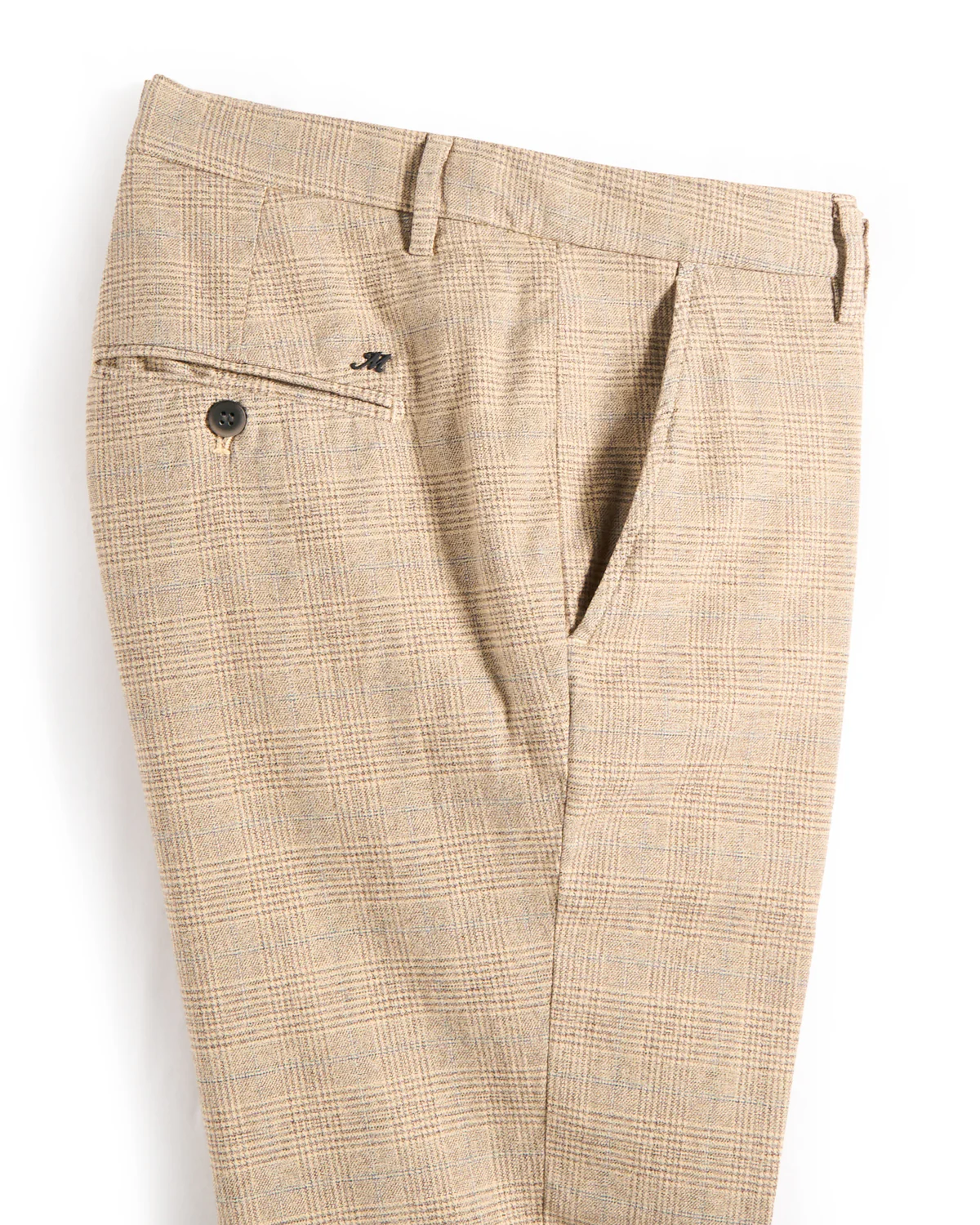 Cotton Stretch Glencheck Print Pant - Image 5