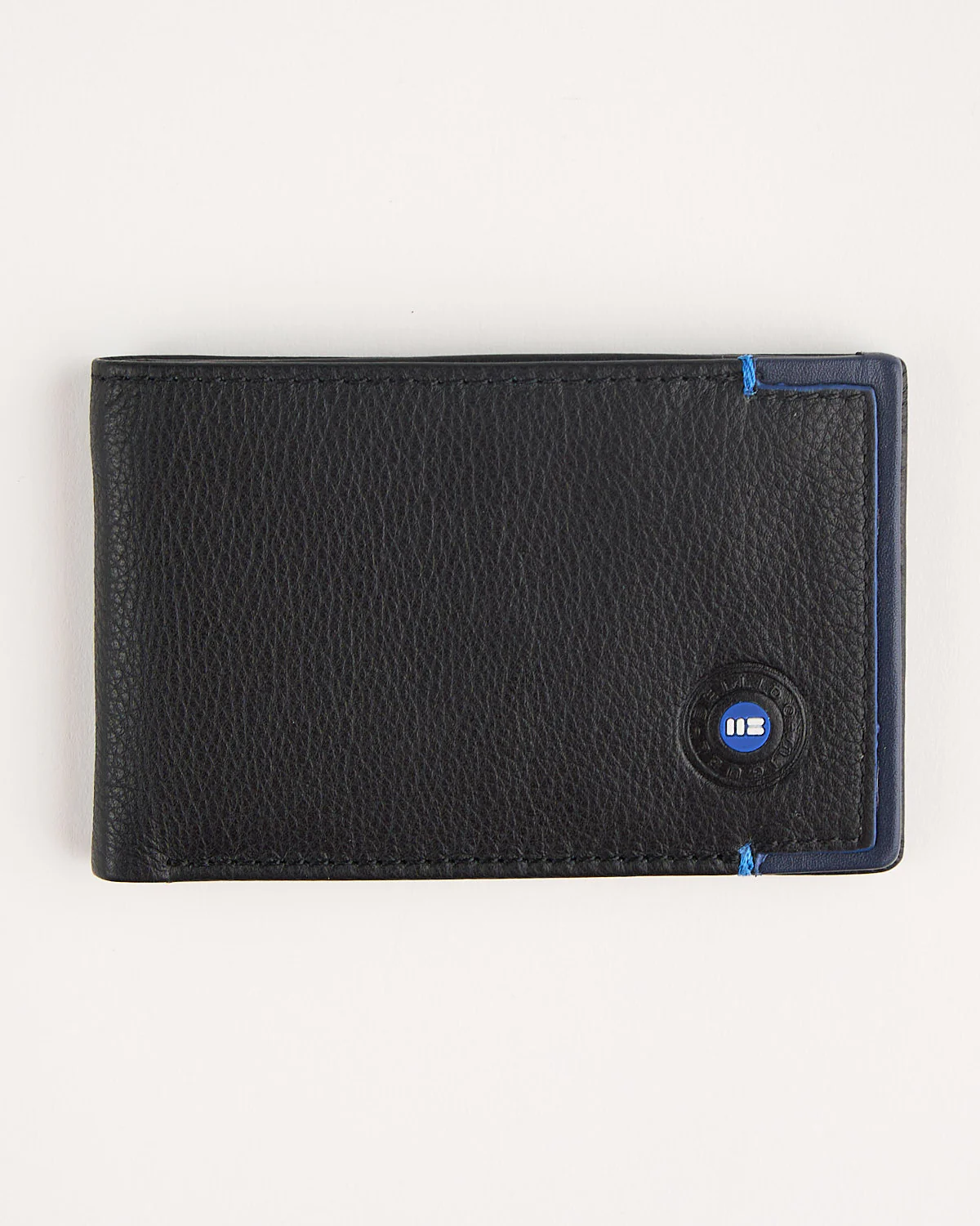 Black Leather Card Holder Wallet - Image 2
