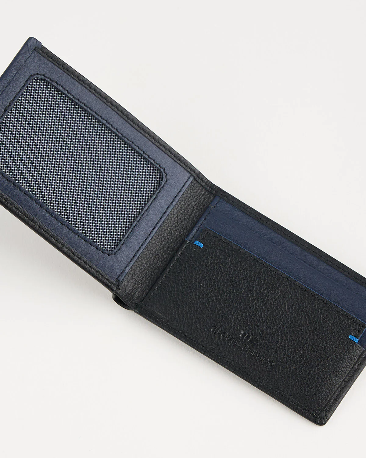 Black Leather Card Holder Wallet - Image 3