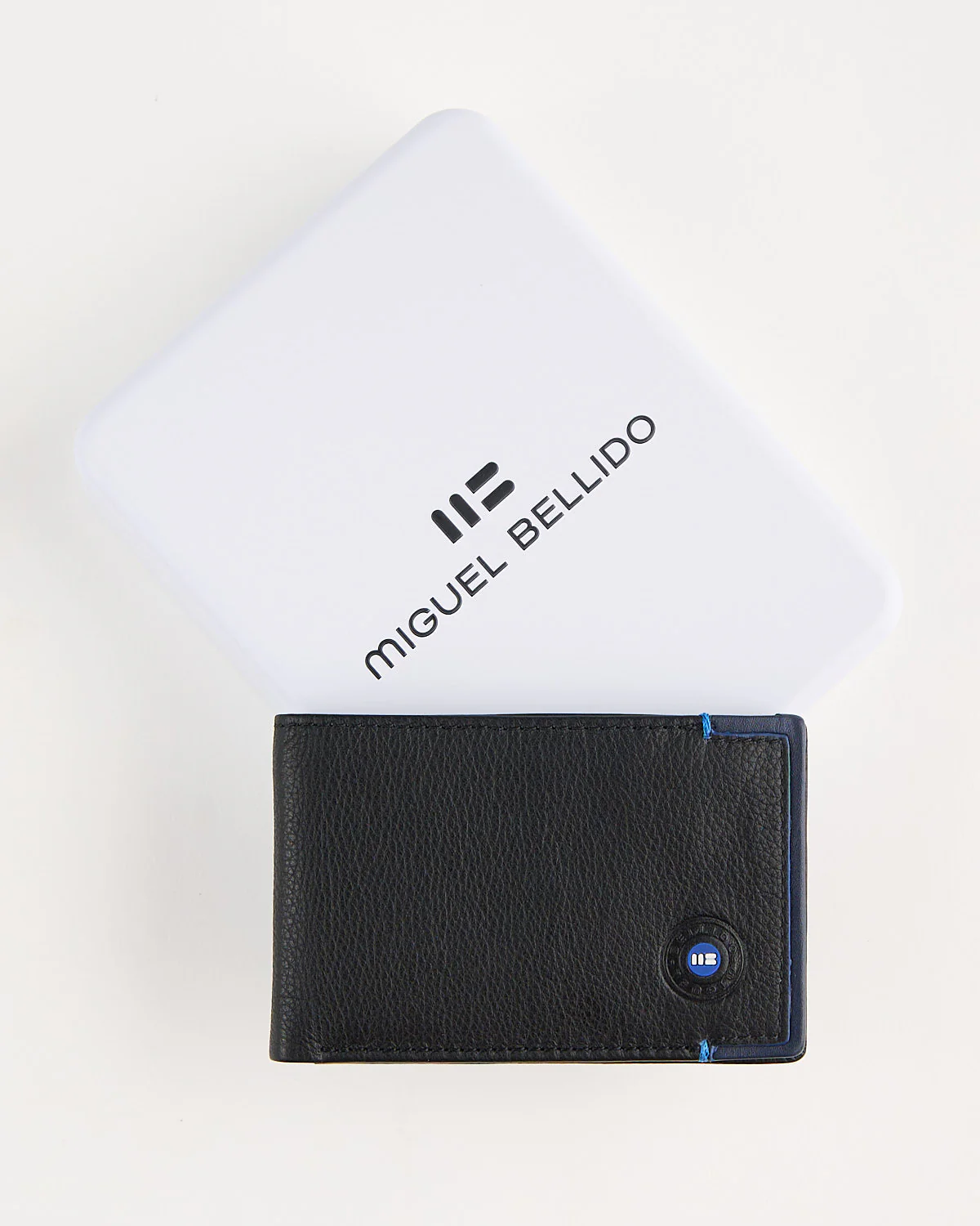 Black Leather Card Holder Wallet - Image 4