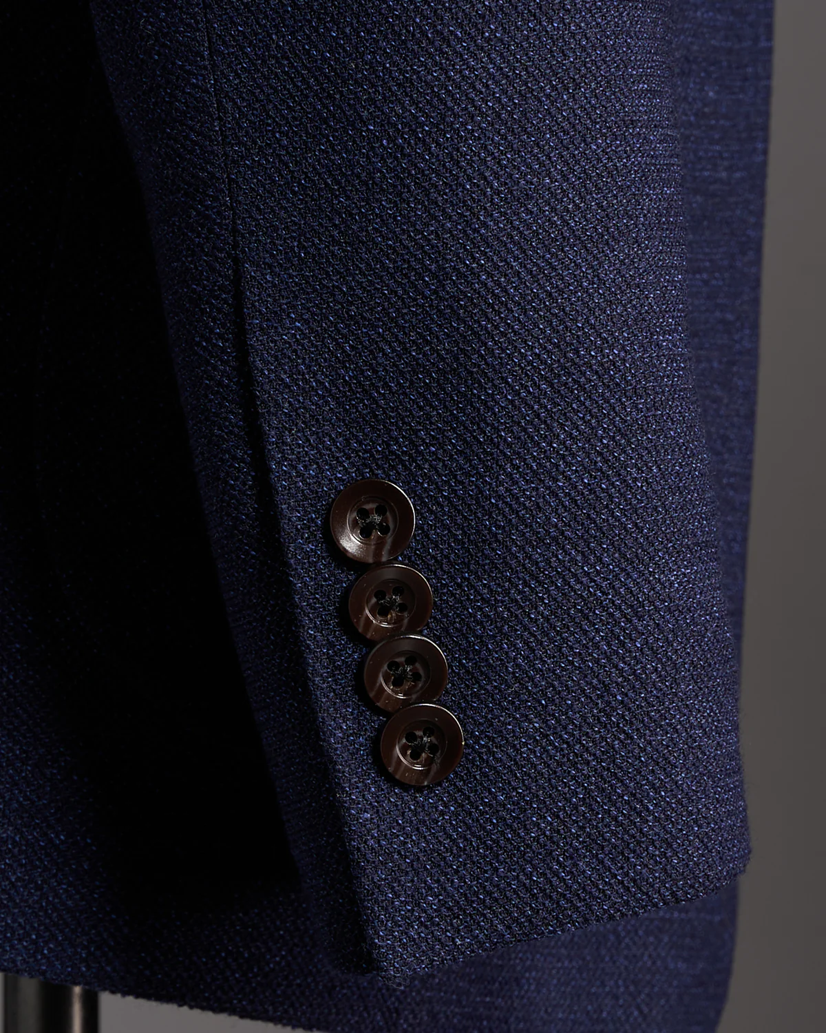 Navy Hopsack Comfortwear 'Hampton' Fit Blazer - Image 5