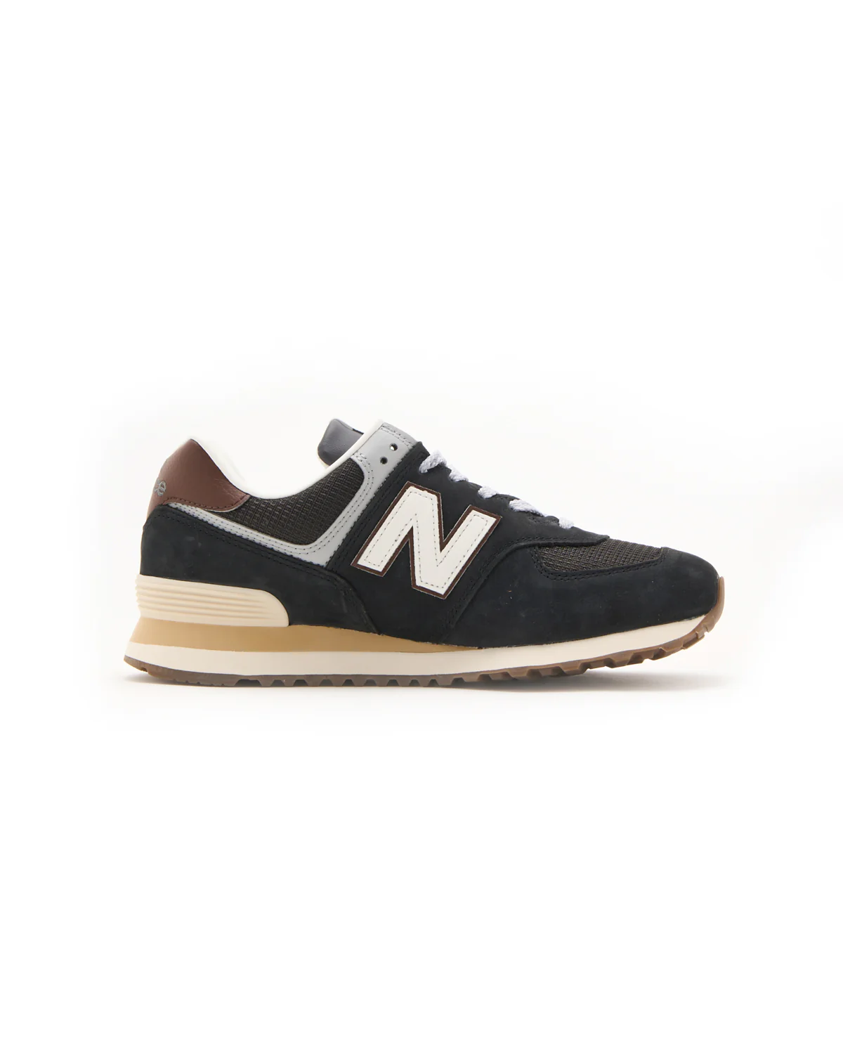 Brown Grey Suede 574 Sneakers - Image 2