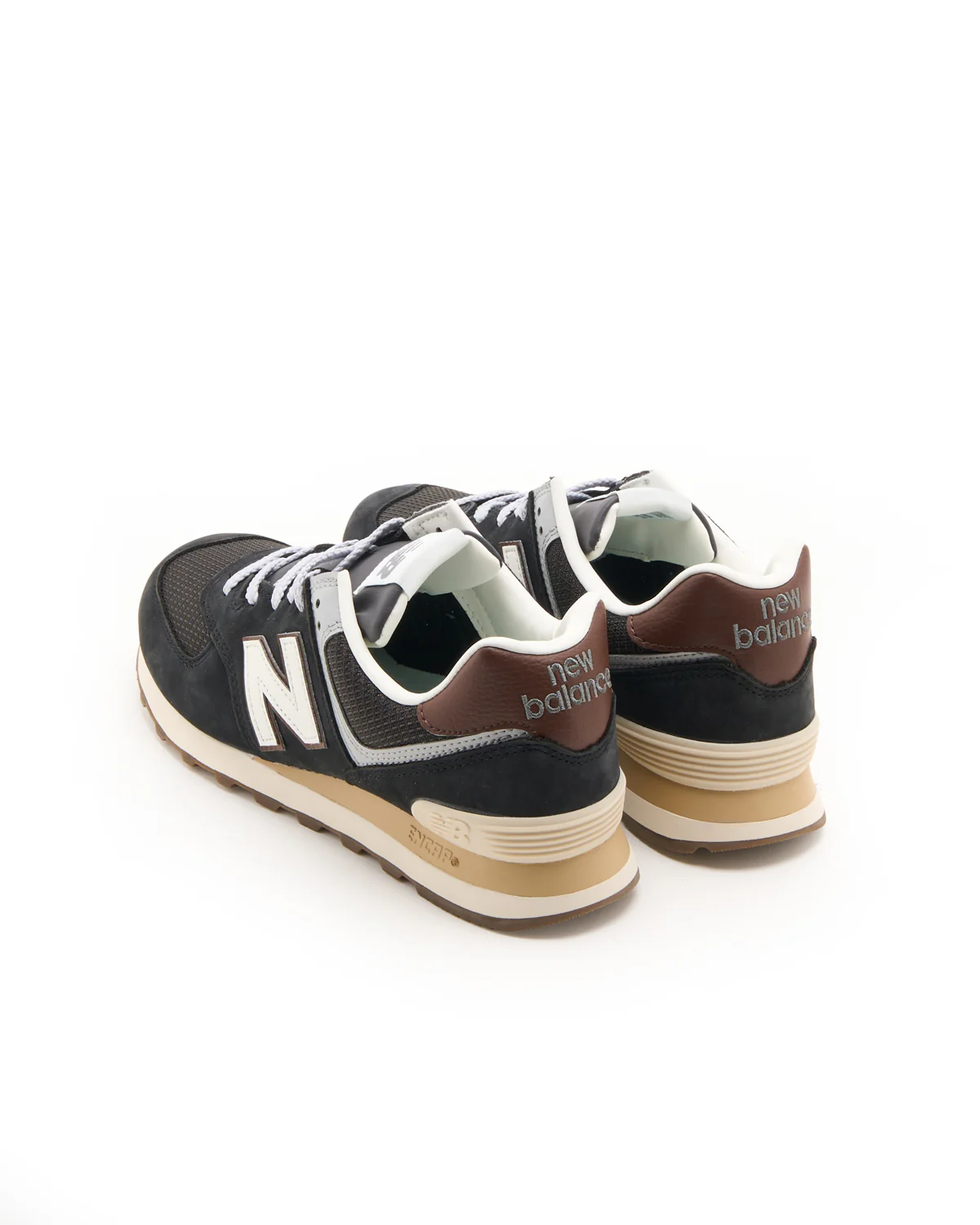 Brown Grey Suede 574 Sneakers - Image 6