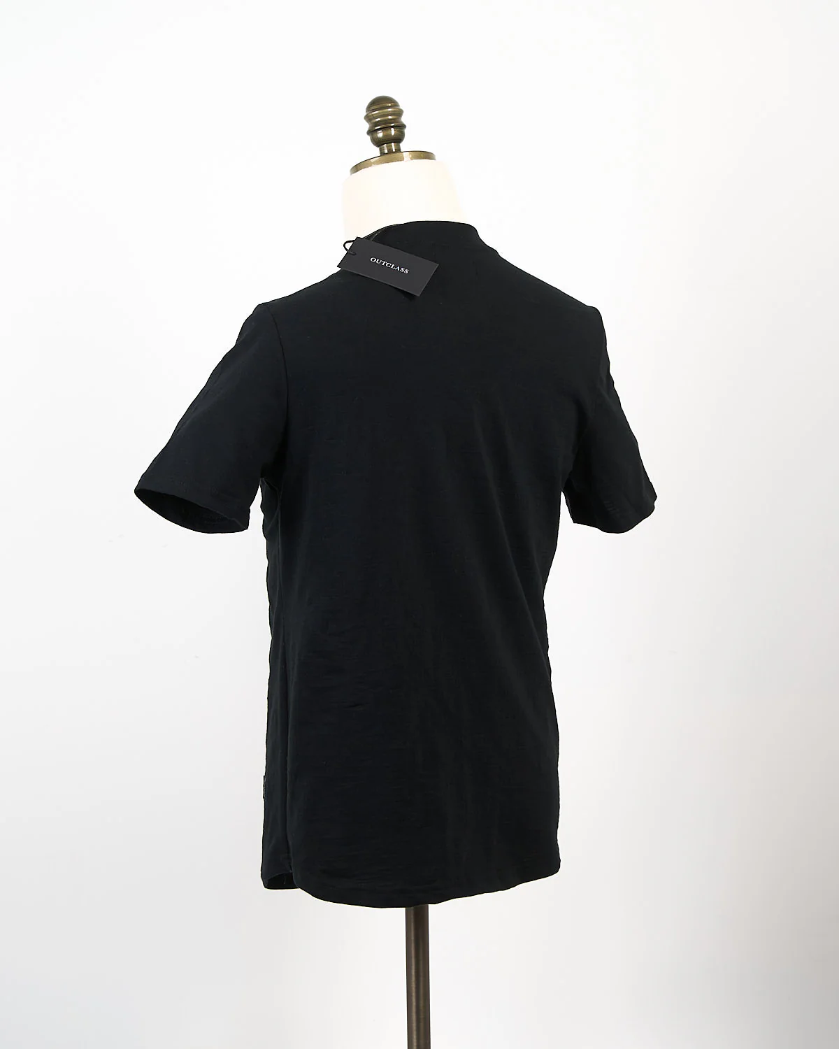 Black Slub S/S Henley - Image 3