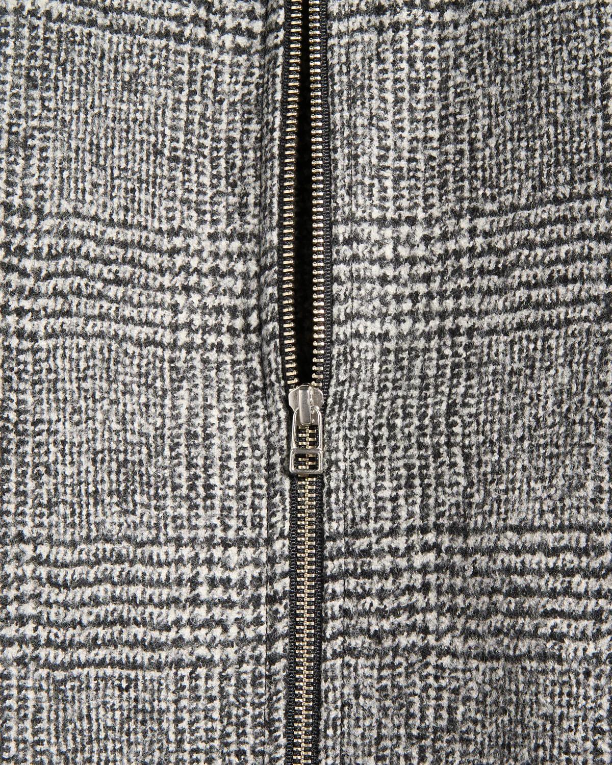 Black/White Bouclé Coach Jacket - Image 2