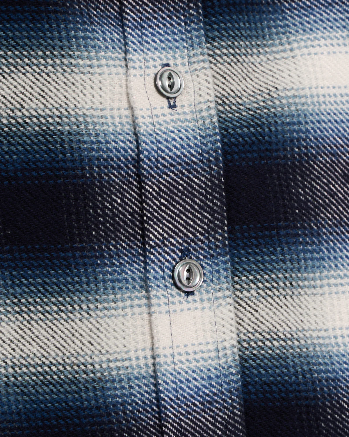 Blue Shadow Plaid Blanket Easy Shirt - Image 4