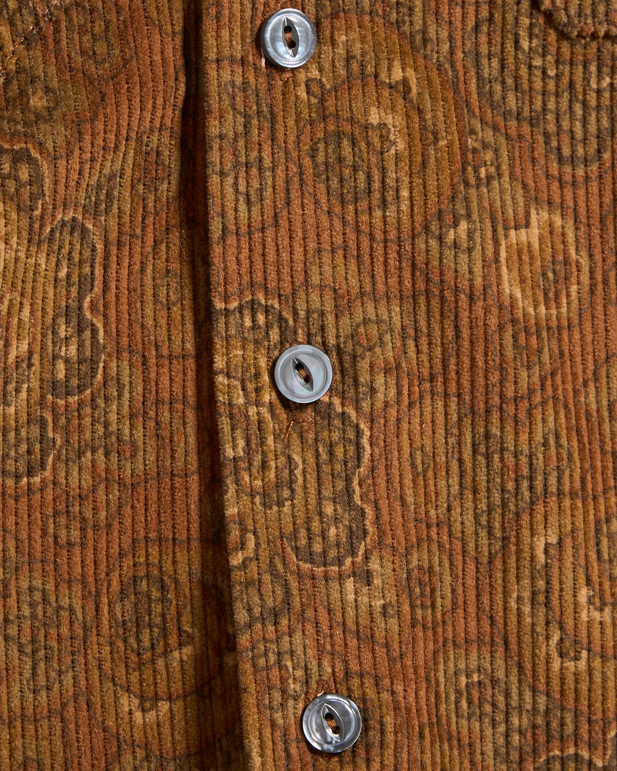 Bronze Printed Corduroy Club Shirt - Image 5