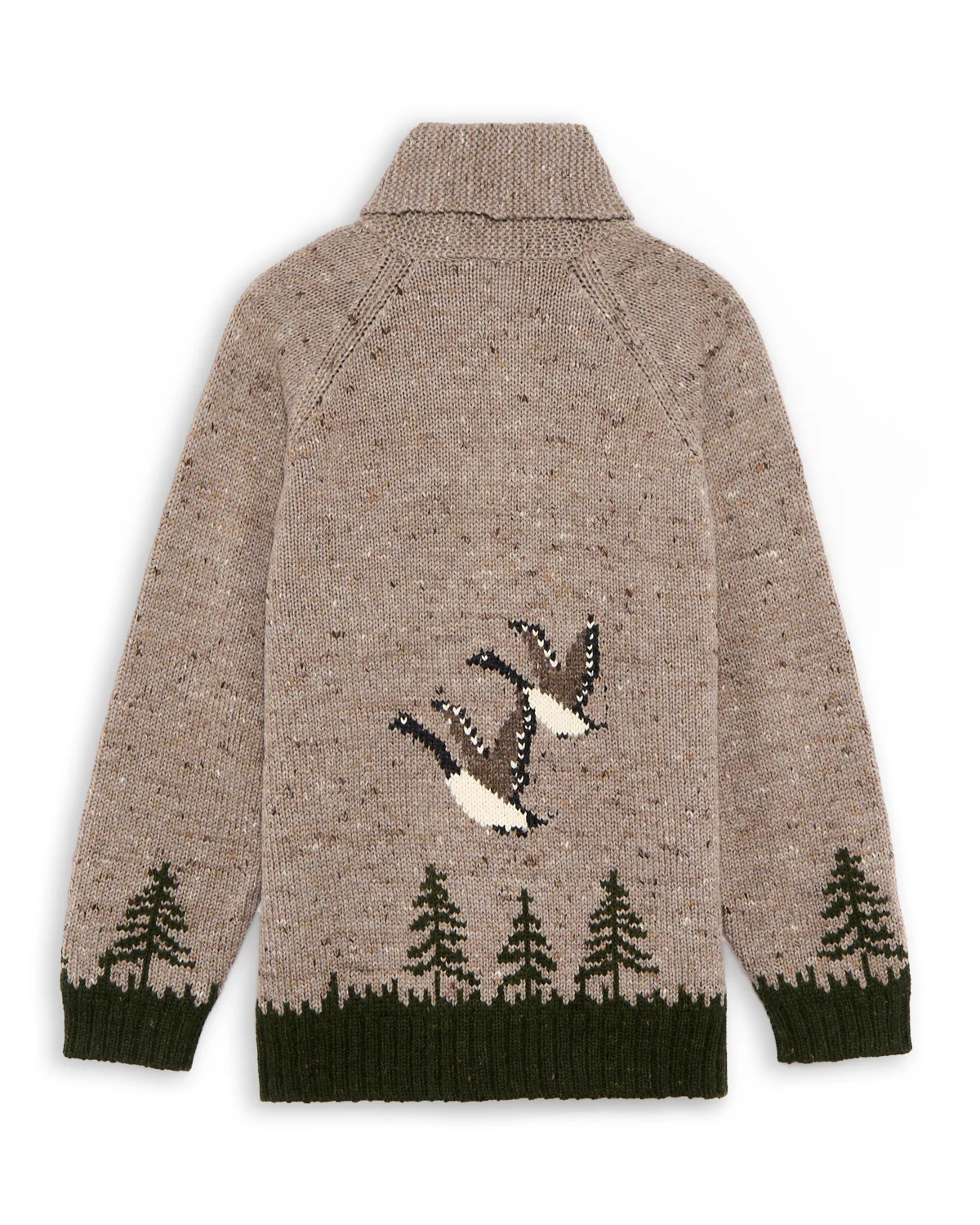 Goose Motif Zip Cardian - Image 3