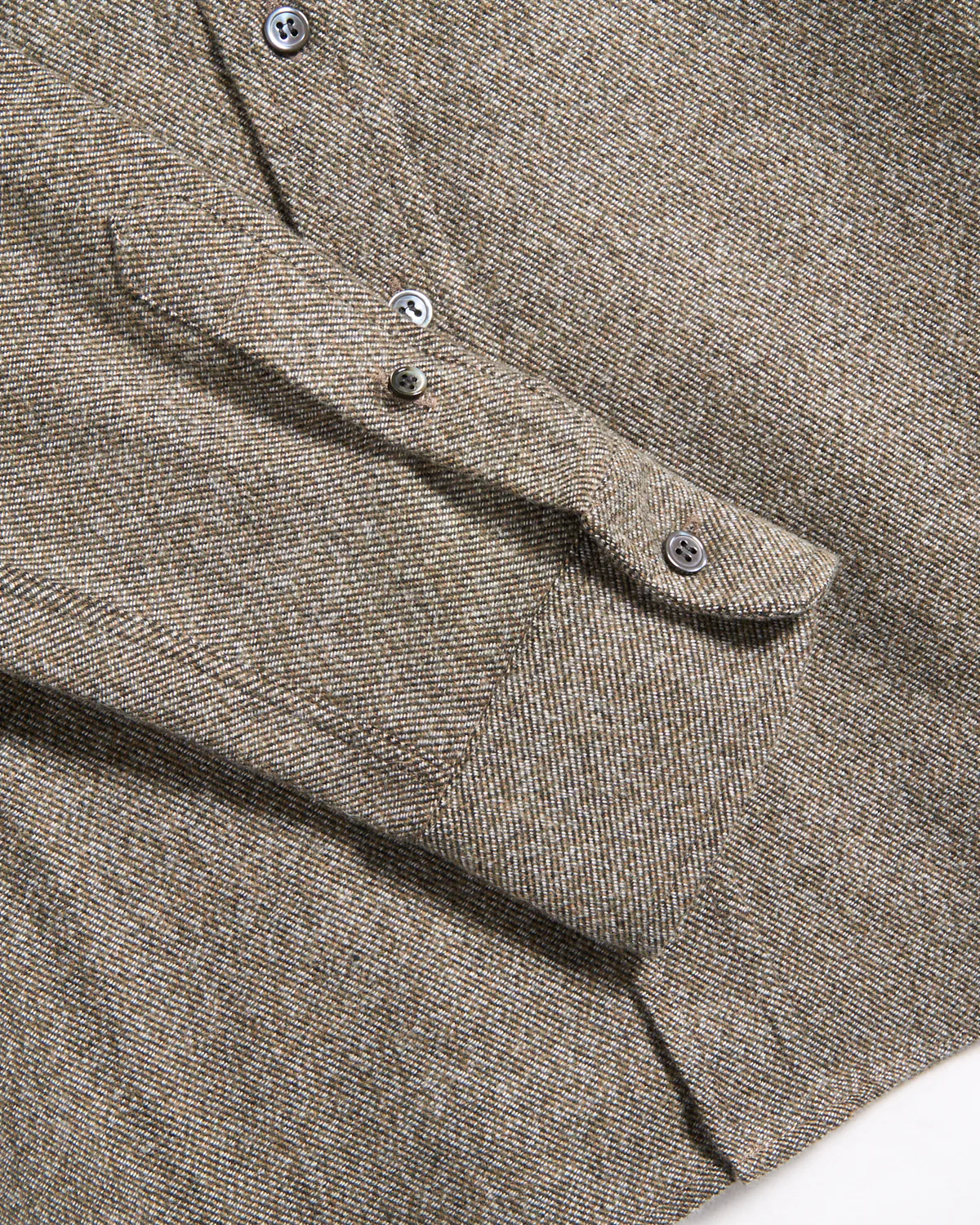 Moss Twill Flannel Classic Shirt - Image 4