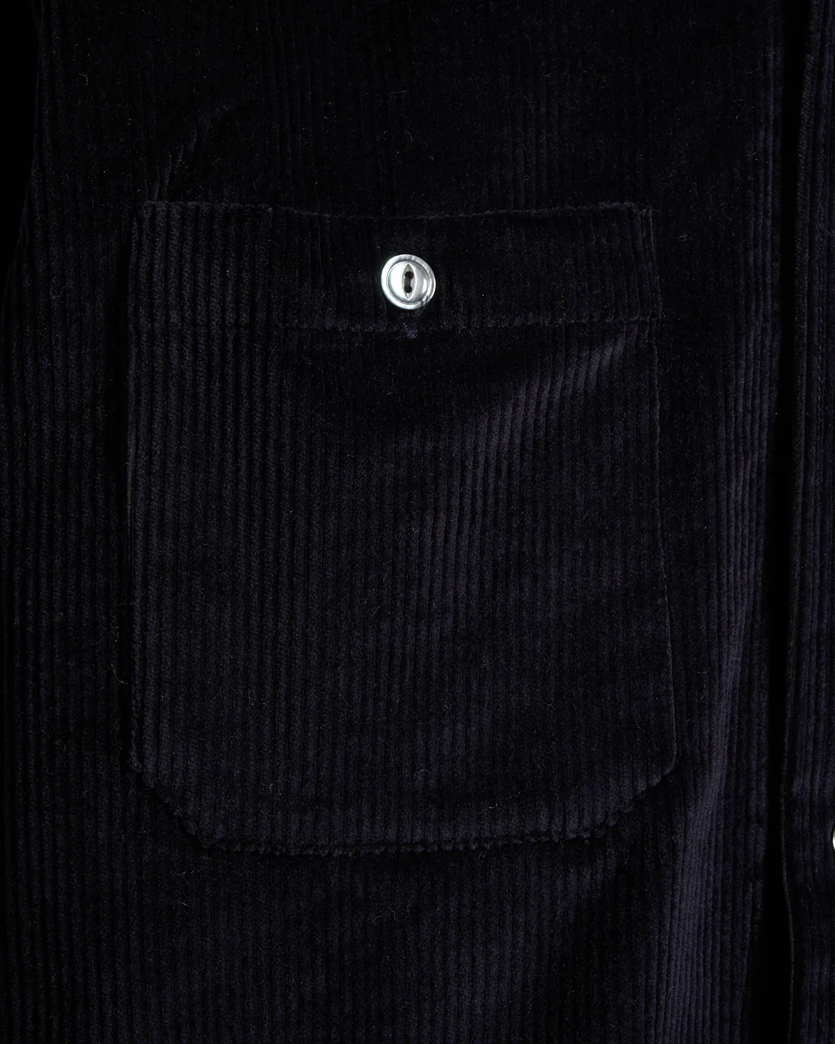 Navy Corduroy Club Shirt - Image 5