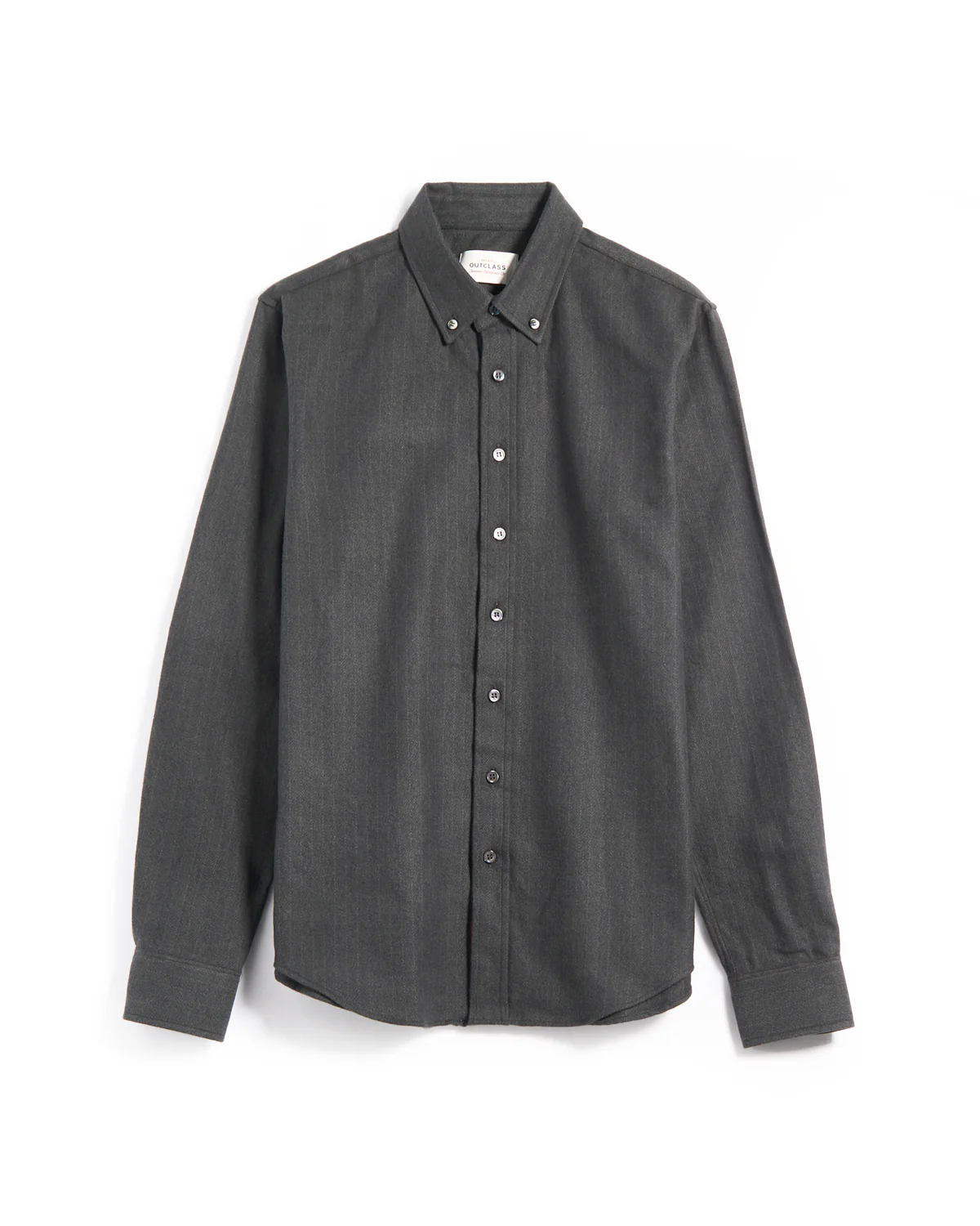 Olive Herrinbone Flannel Classic Shirt