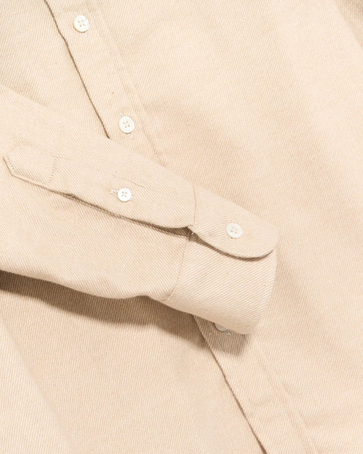 Tan Twill Flannel Classic Shirt - Image 2
