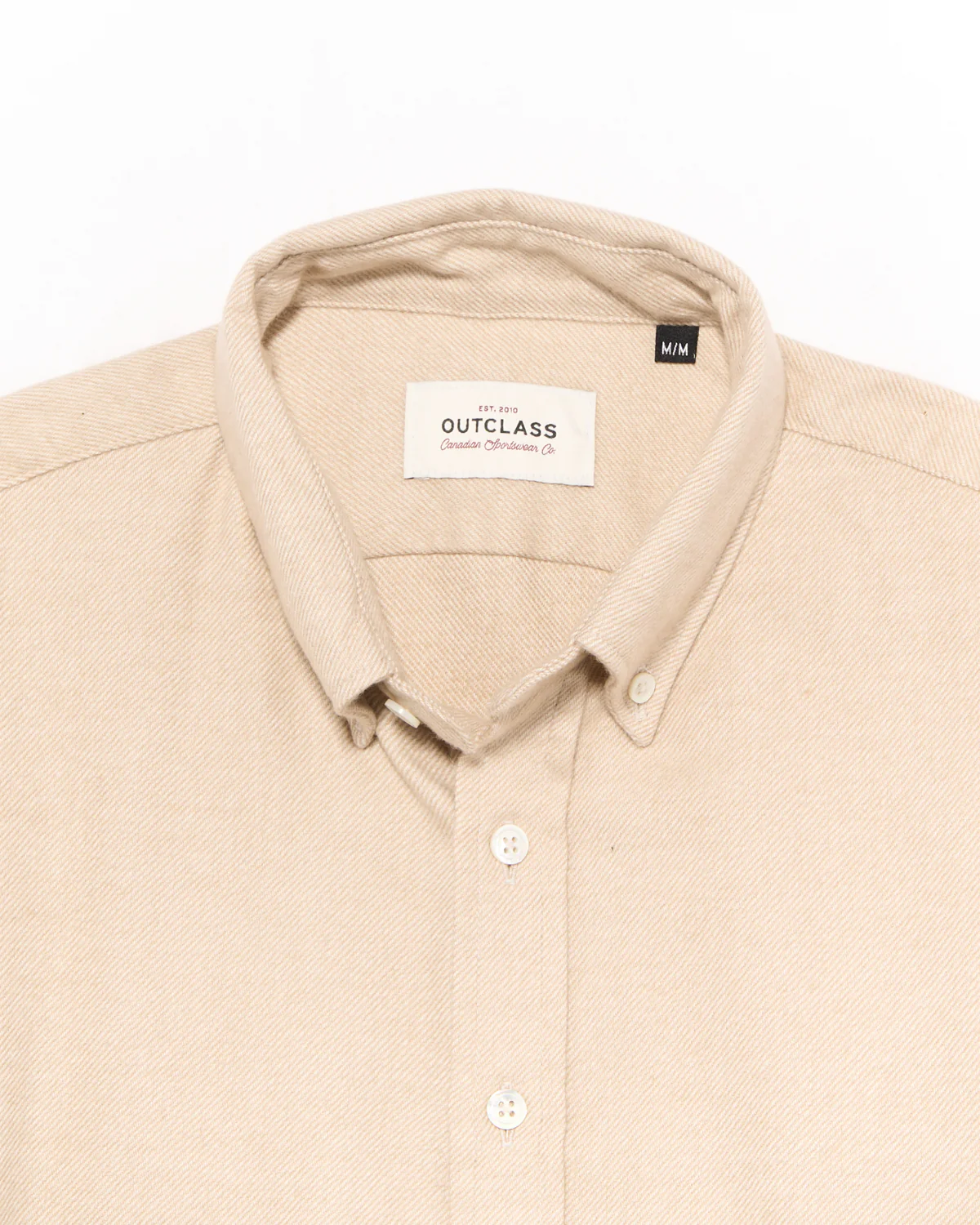 Tan Twill Flannel Classic Shirt - Image 3