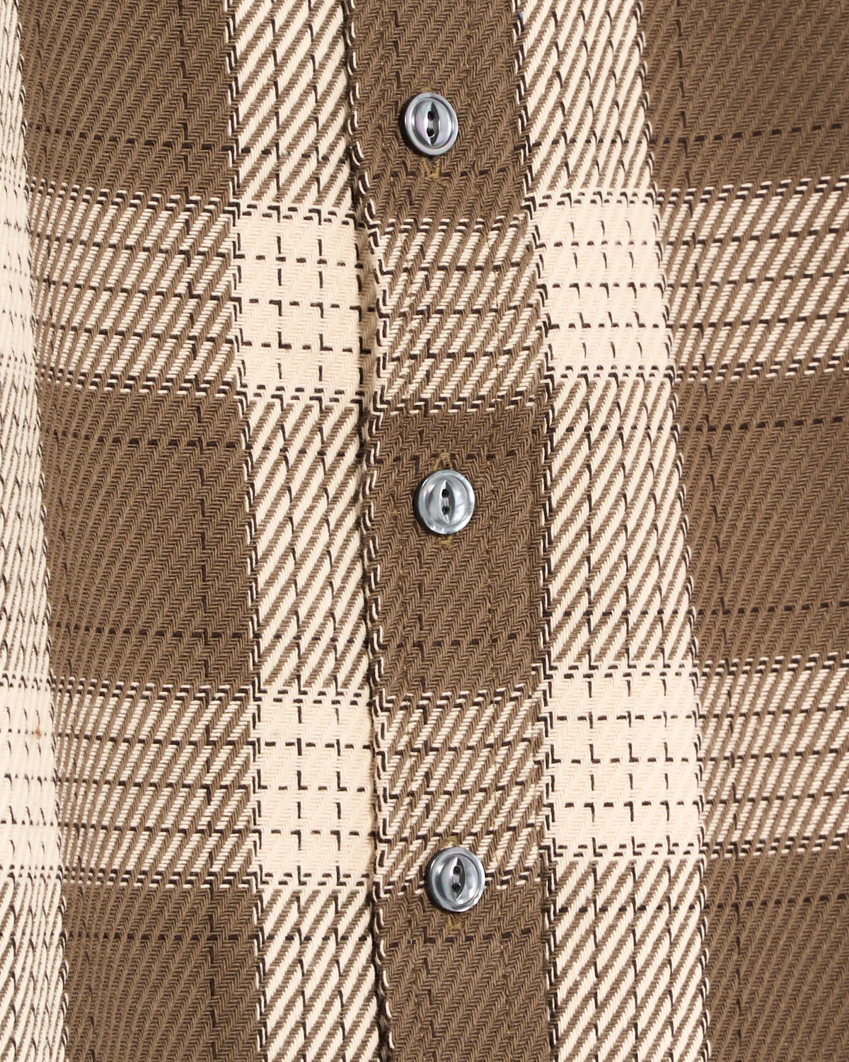 Taupe Check Easy Shirt - Image 4