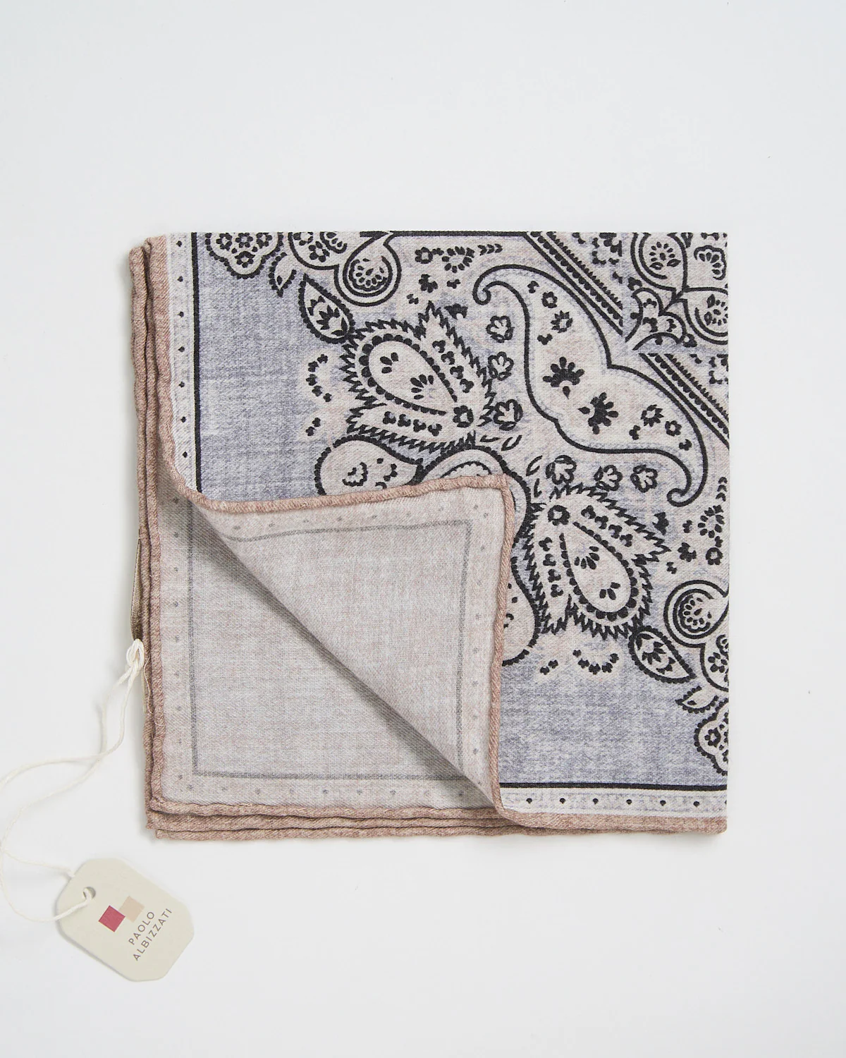 Large Medallion Pattern Pocket Square