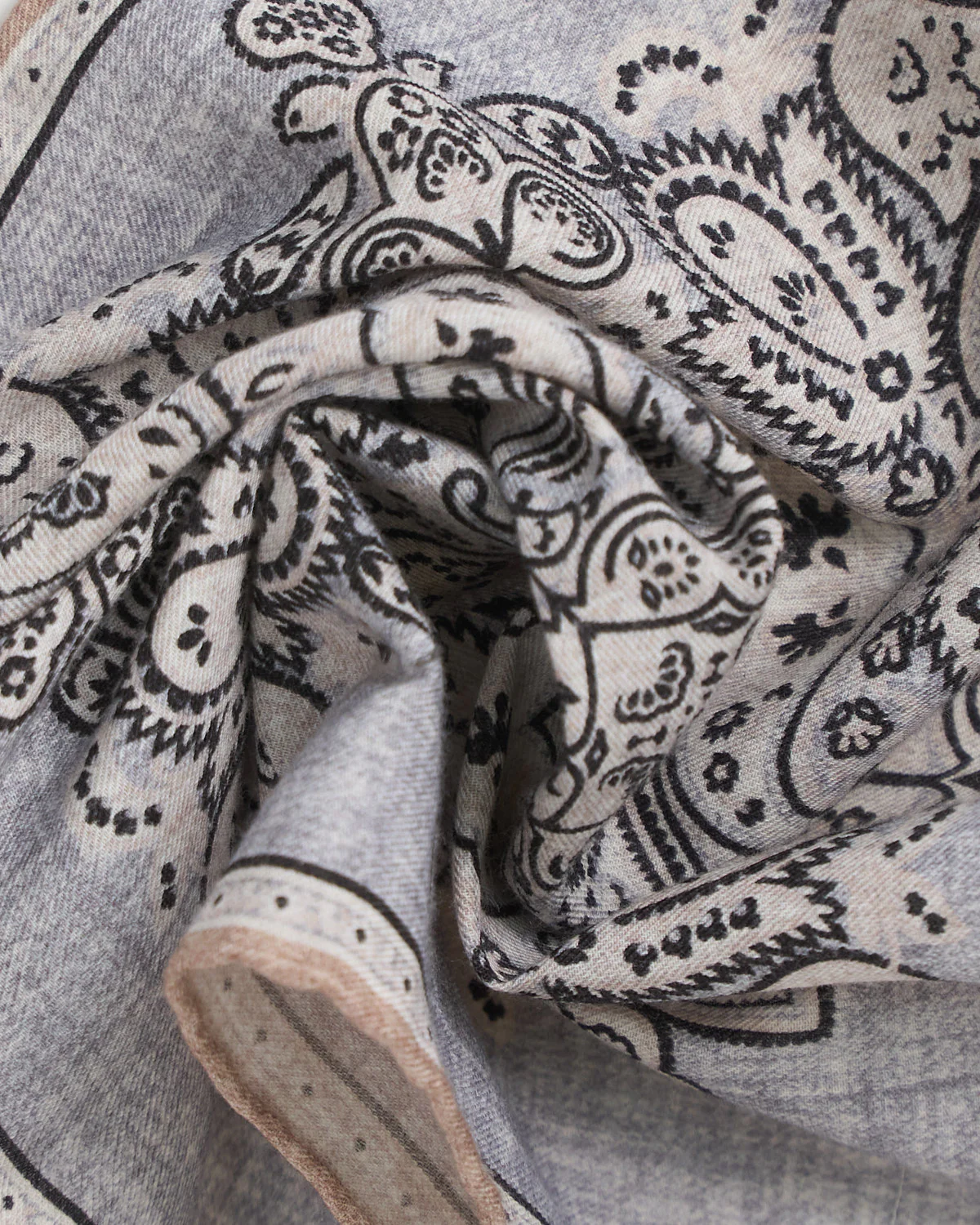 Large Medallion Pattern Pocket Square - Image 2