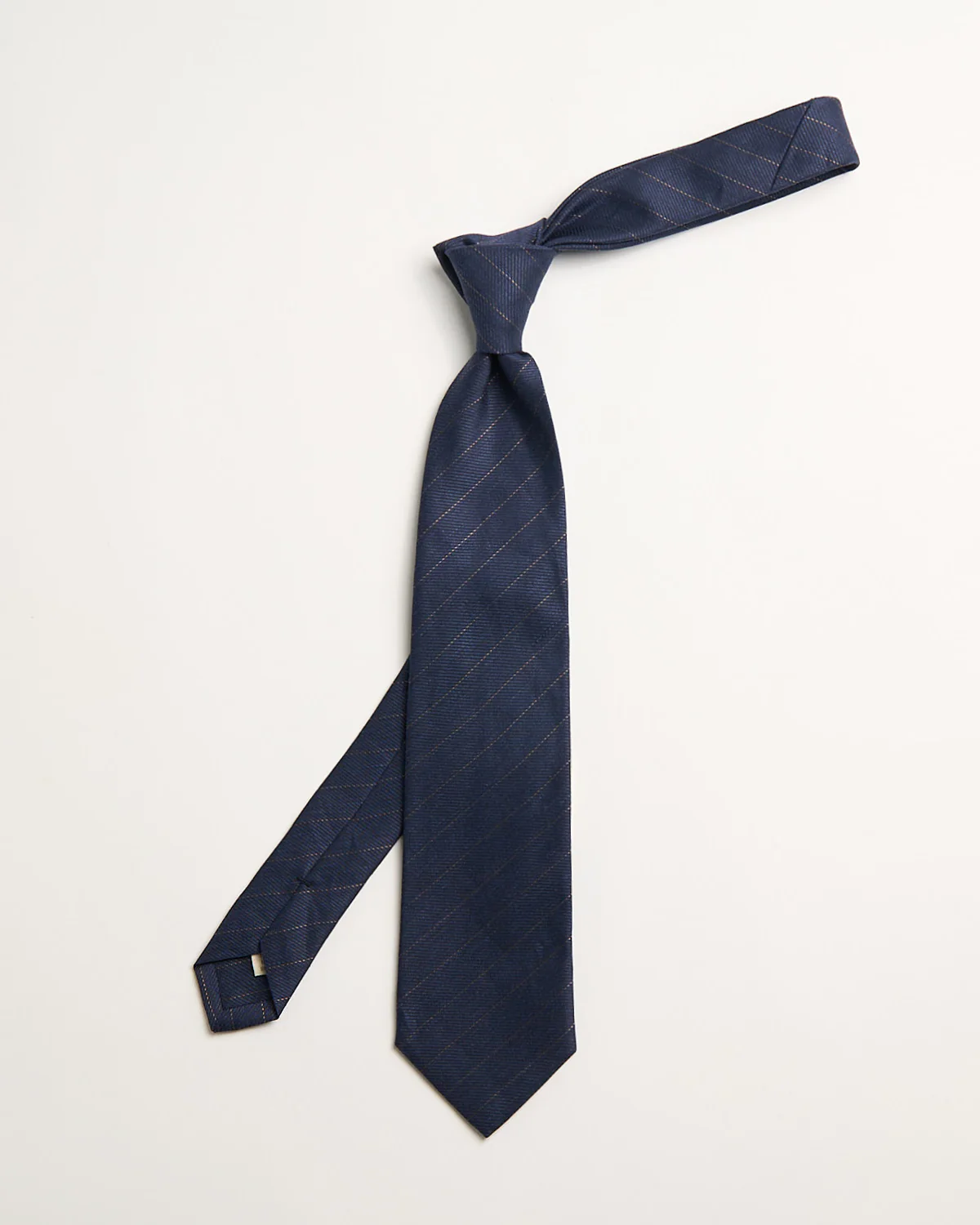 Linen & Slik Fine Stripe Tie