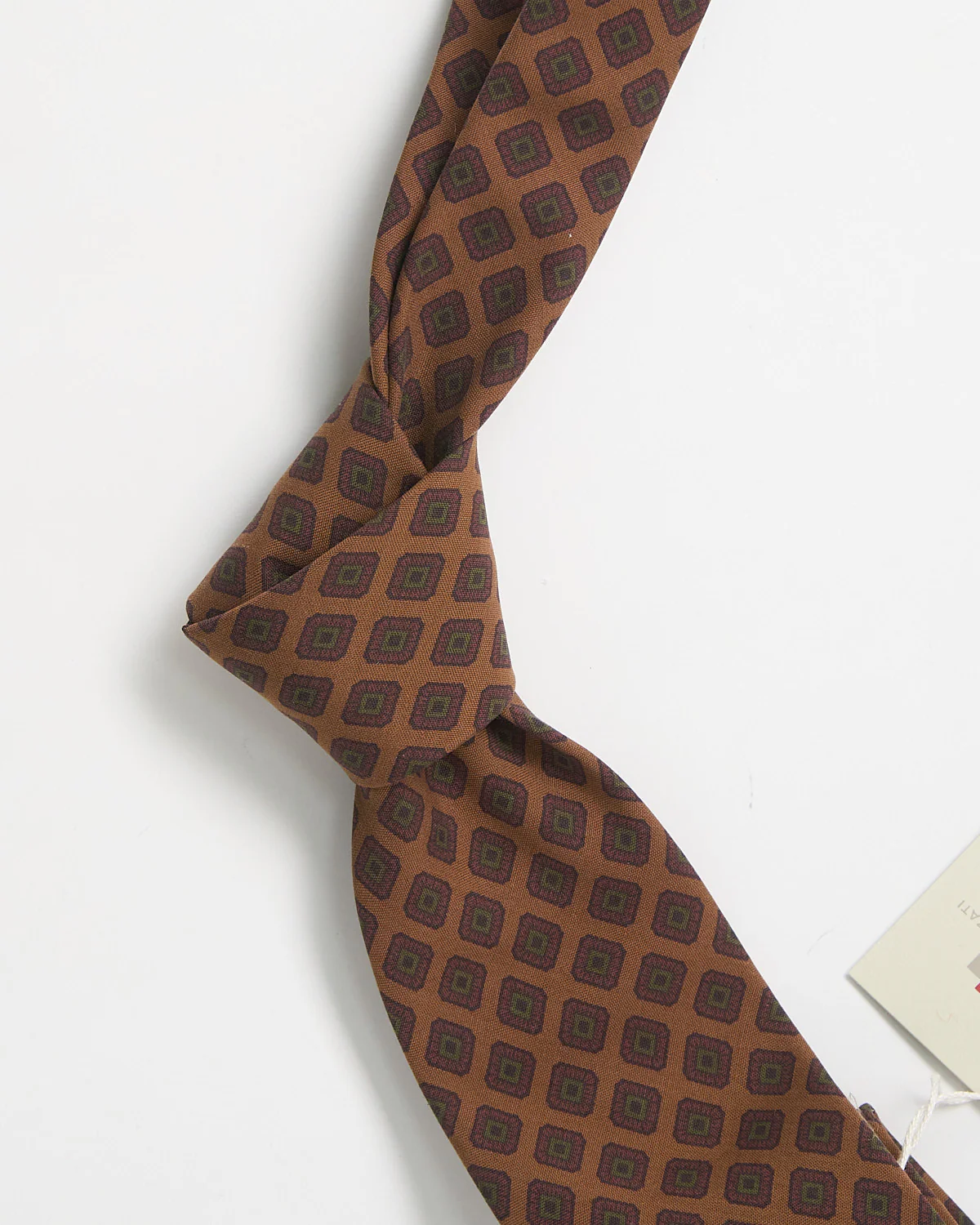 Silk Diamond Pattern Tie - Image 2