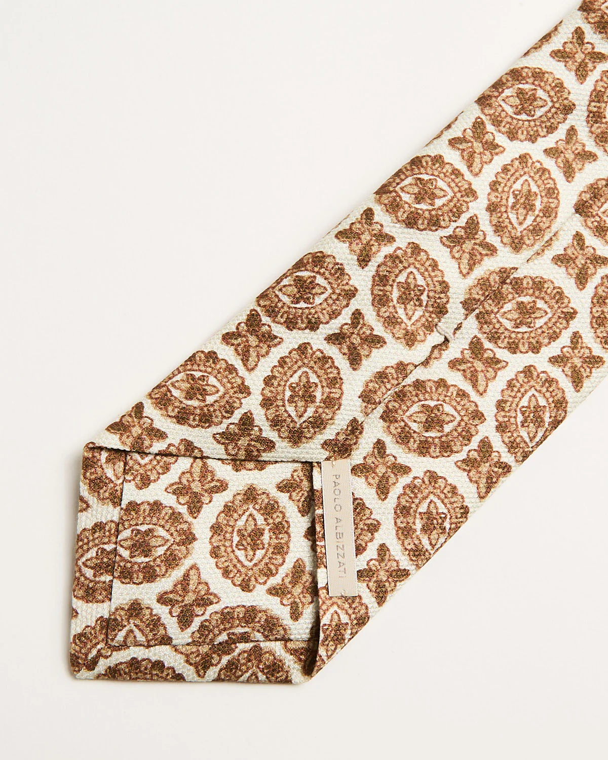Silk Medallion Pattern Tie - Image 3
