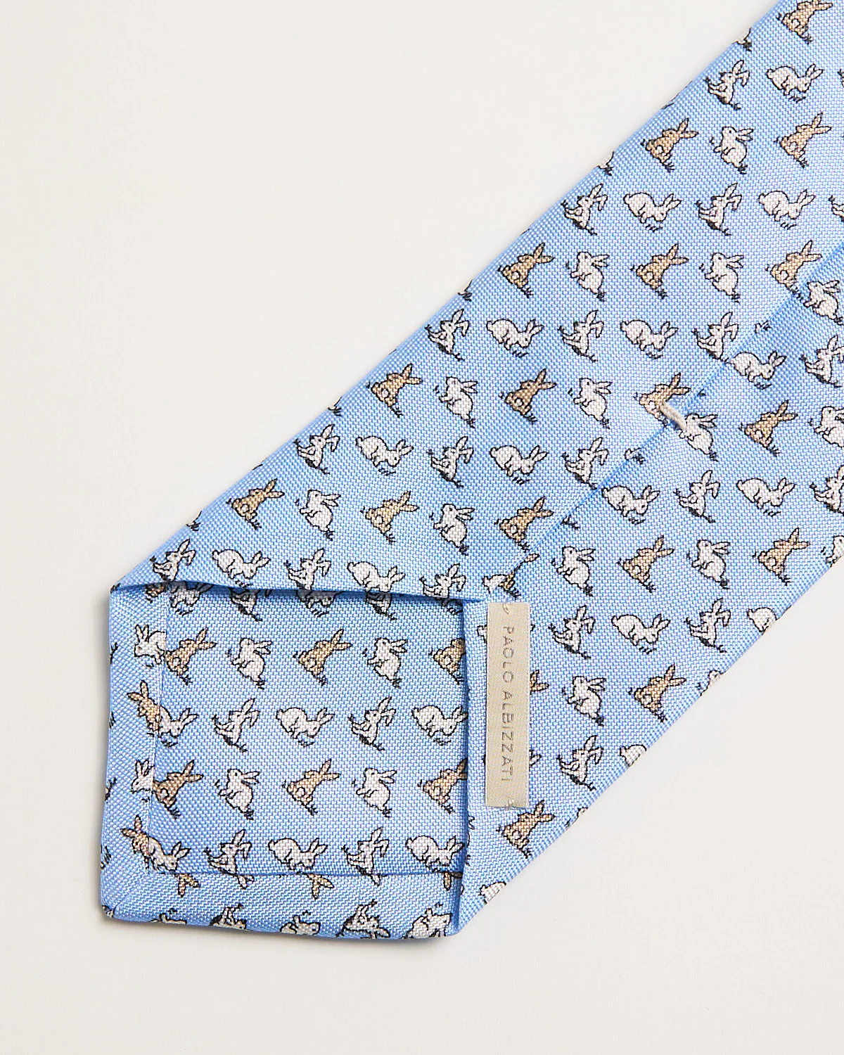 Silk Rabbit Pattern Tie - Image 3