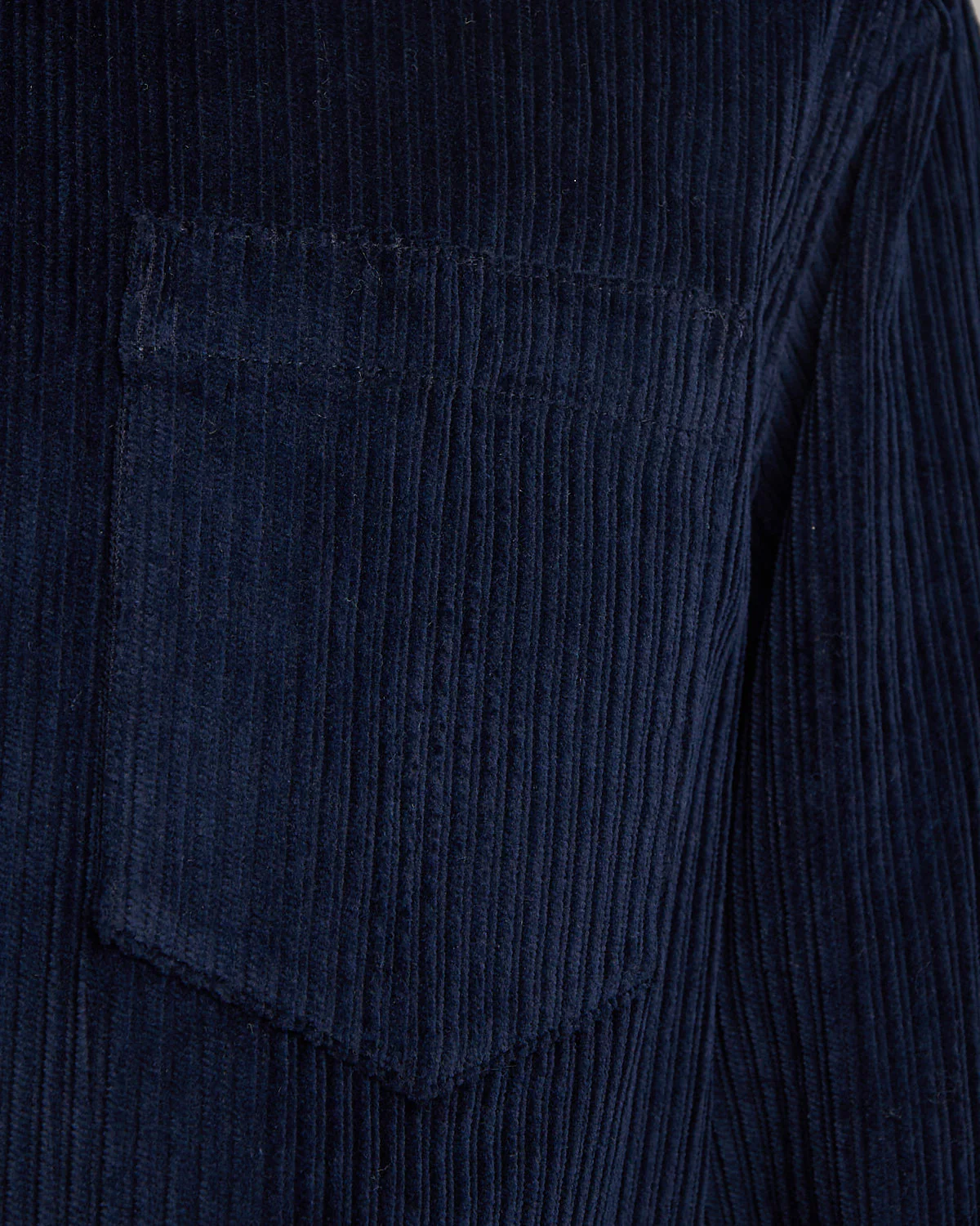 Corduroy Overshirt With Moon Badge - Image 5