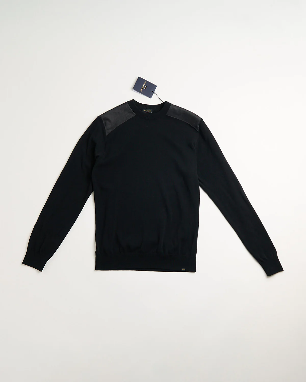 Denim Details Fresco Cotton Crewneck