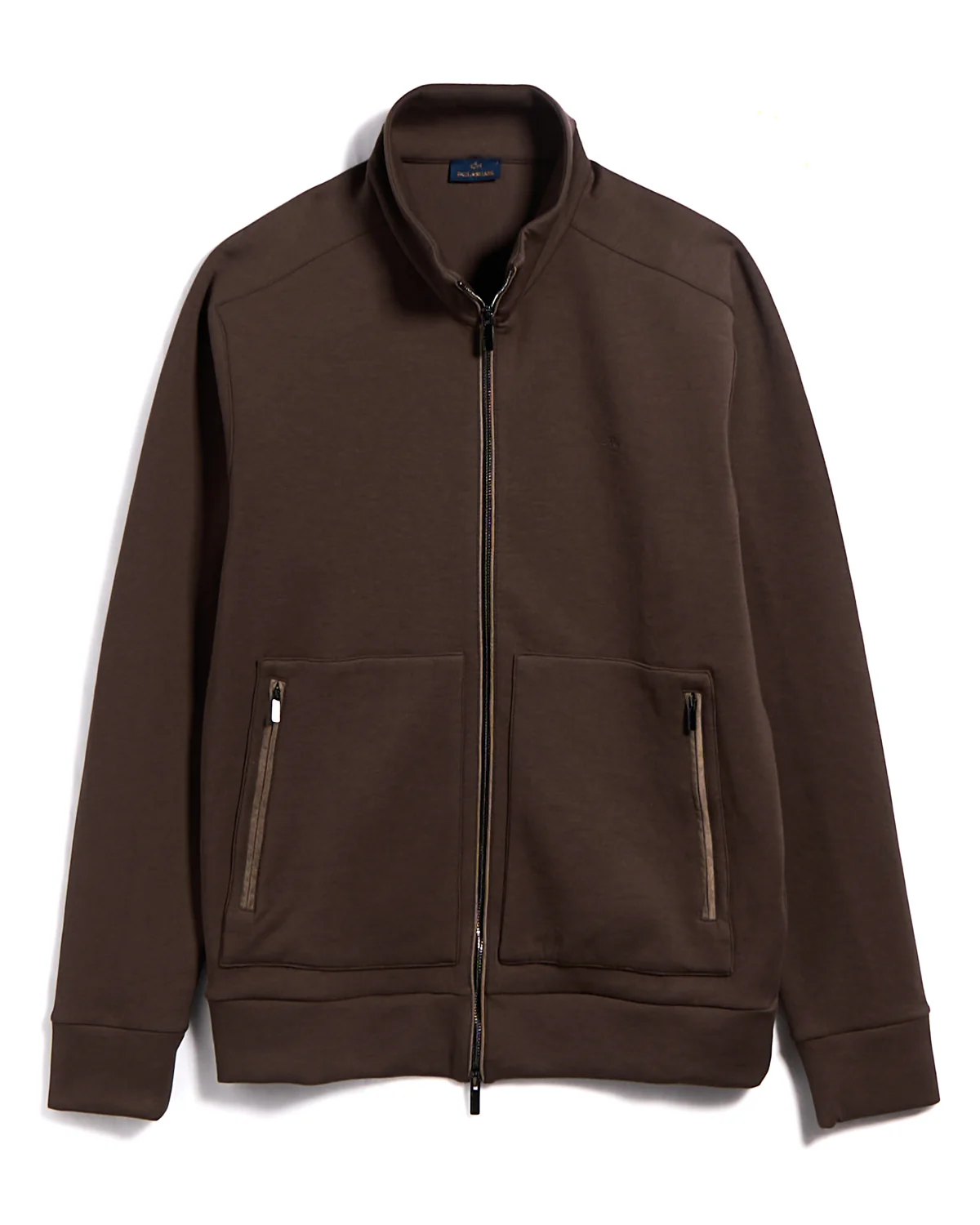 Embroidered Fin Supmia Fleece Full Zip Sweater Jacket